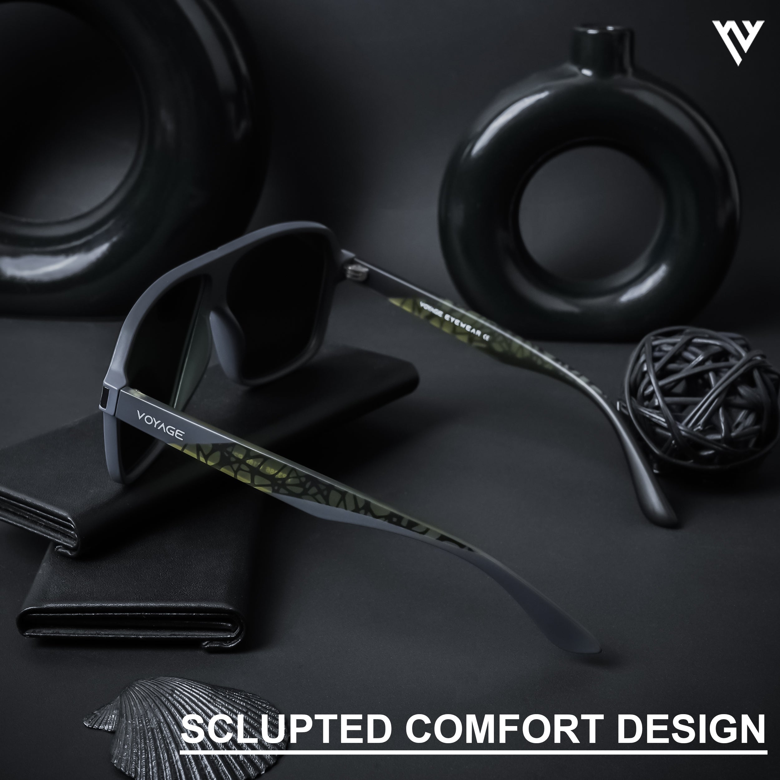 Wayfarer Green Polarized Sunglasses - PMG4575