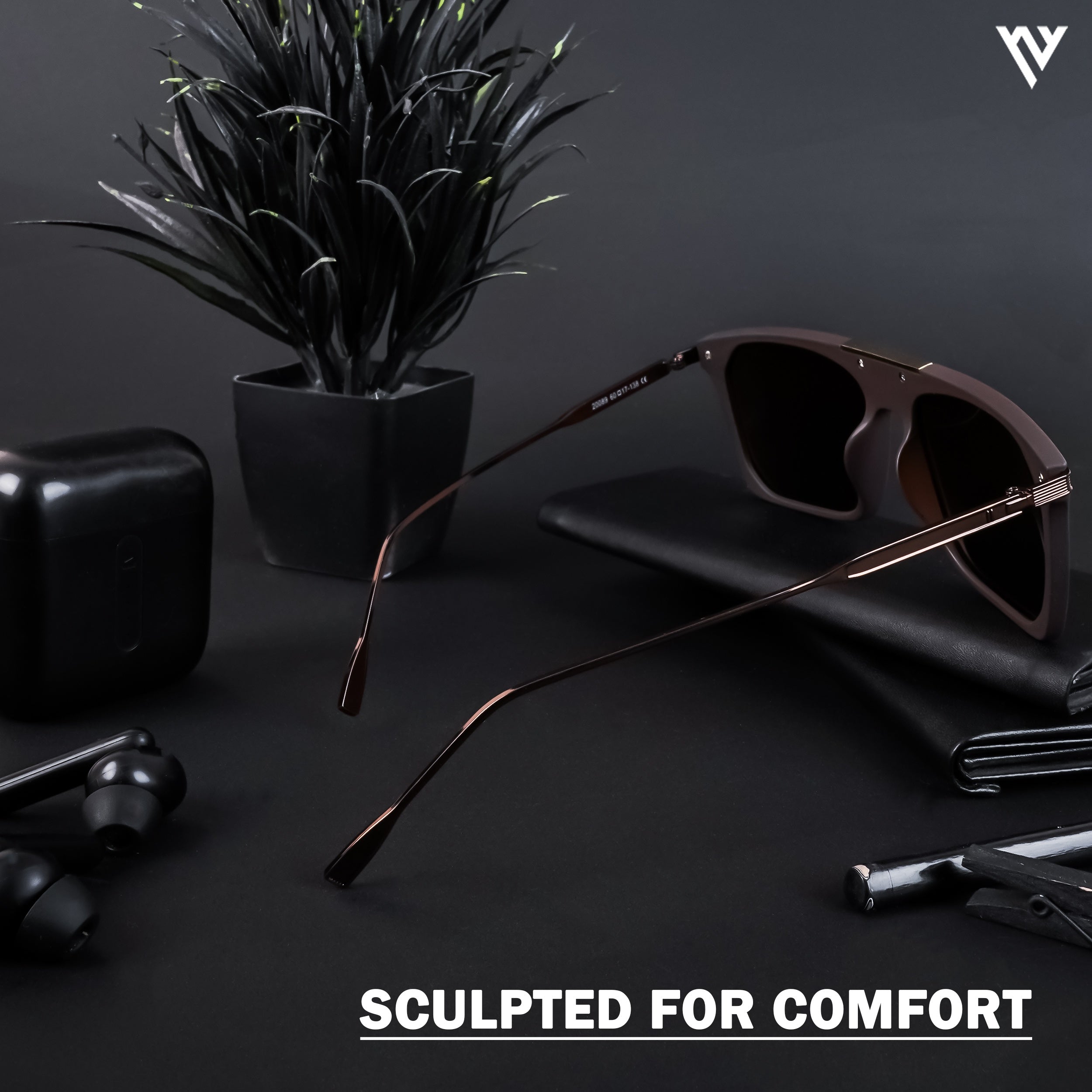 Voyage Exclusive Brown Polarized Wayfarer Sunglasses for Men & Women (20089PMG4449)
