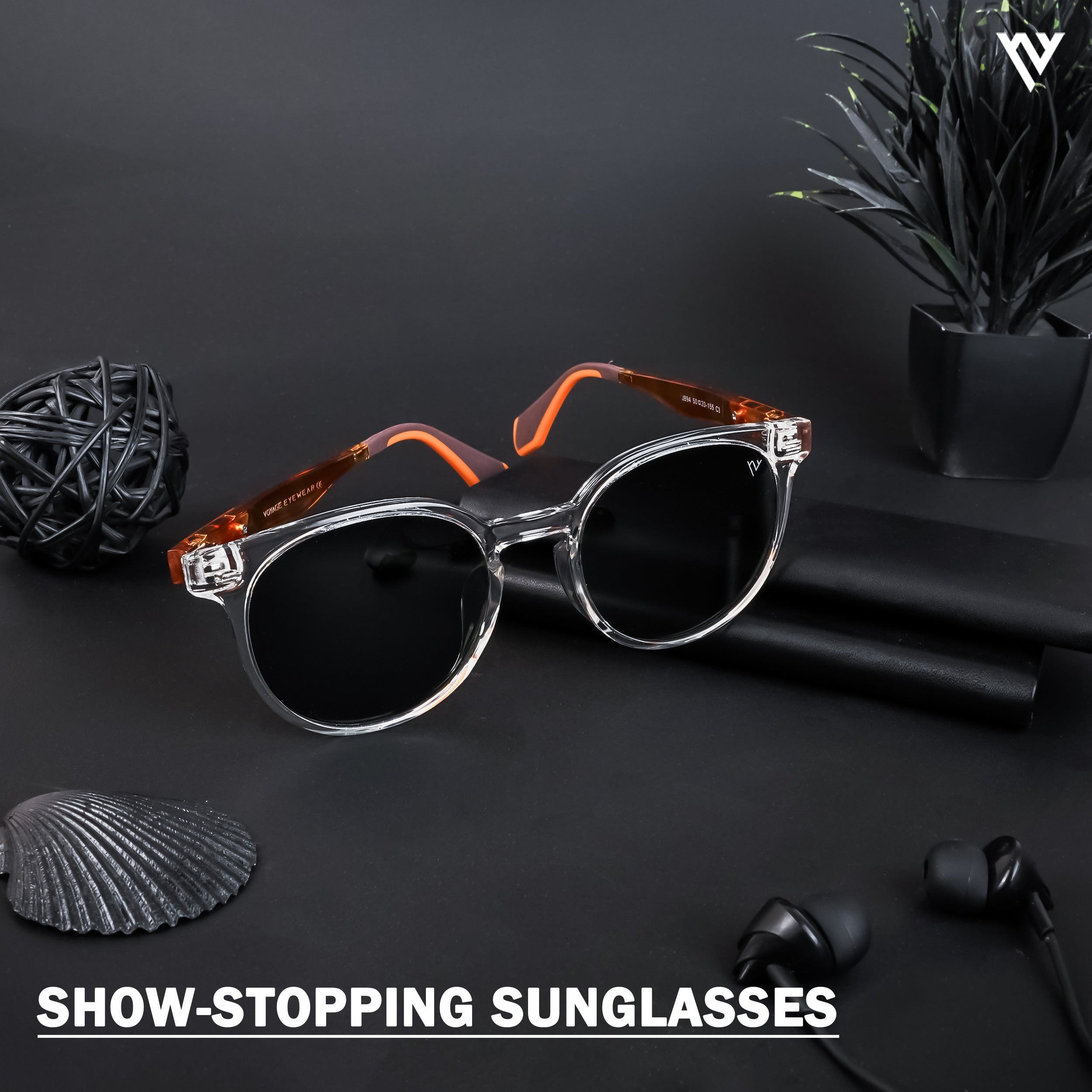 Active Transparent Polarized Round Sunglasses - PMG4471