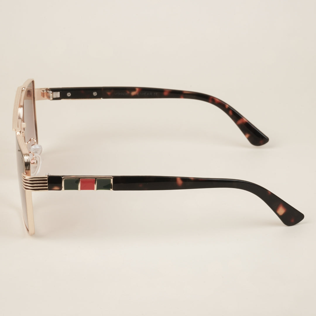 Voyage Brown & Clear Wayfarer Sunglasses for Men & Women (58237MG4176)