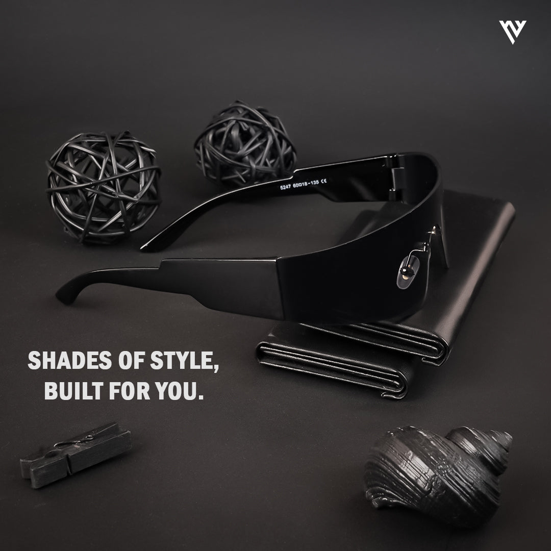 Xylar | Black Polarized Wrap Around Sunglasses - PMG4022