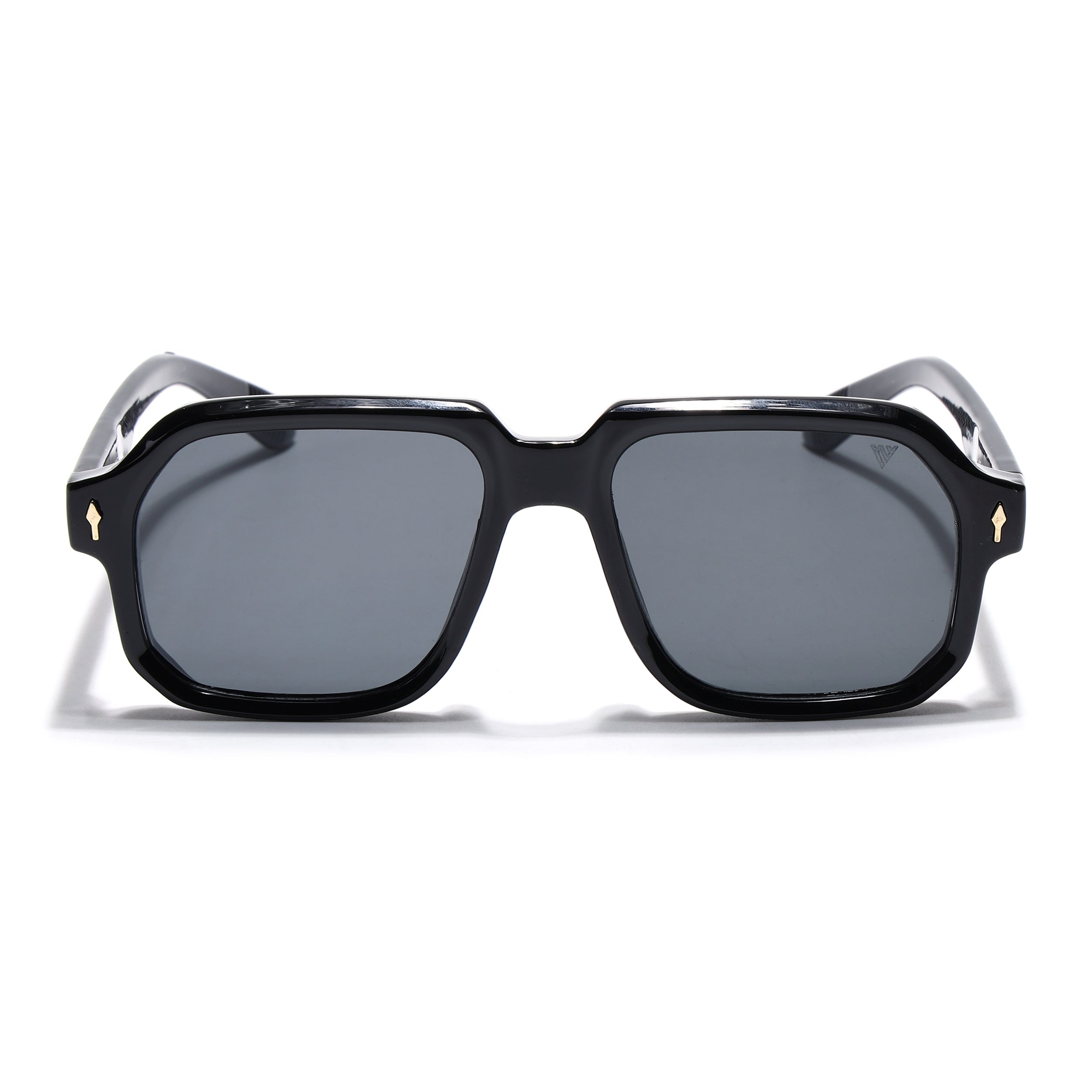 Wayfarer Sunglasses for Men & Women (Black Lens | Black Frame - MG7662)