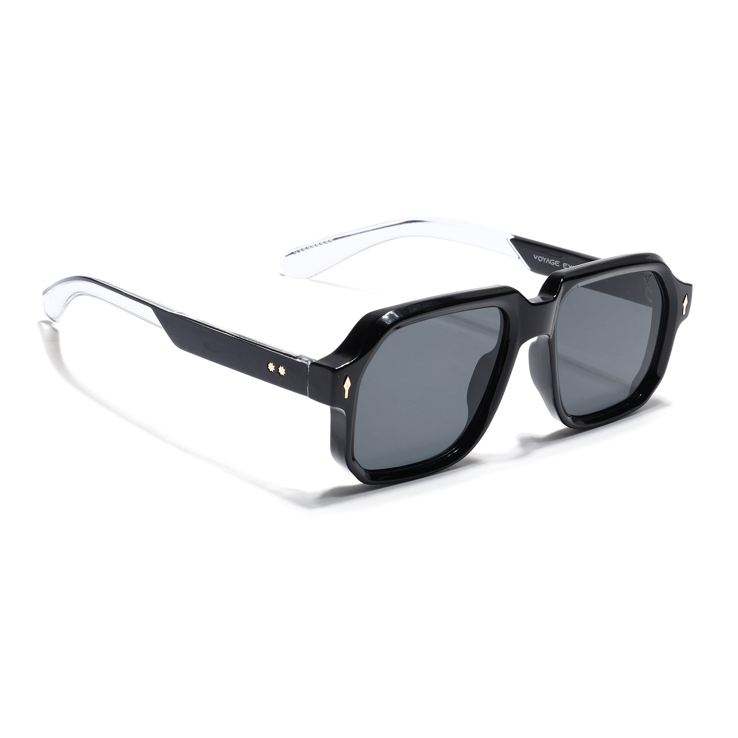 Wayfarer Sunglasses for Men & Women (Black Lens | Black Frame - MG7663)