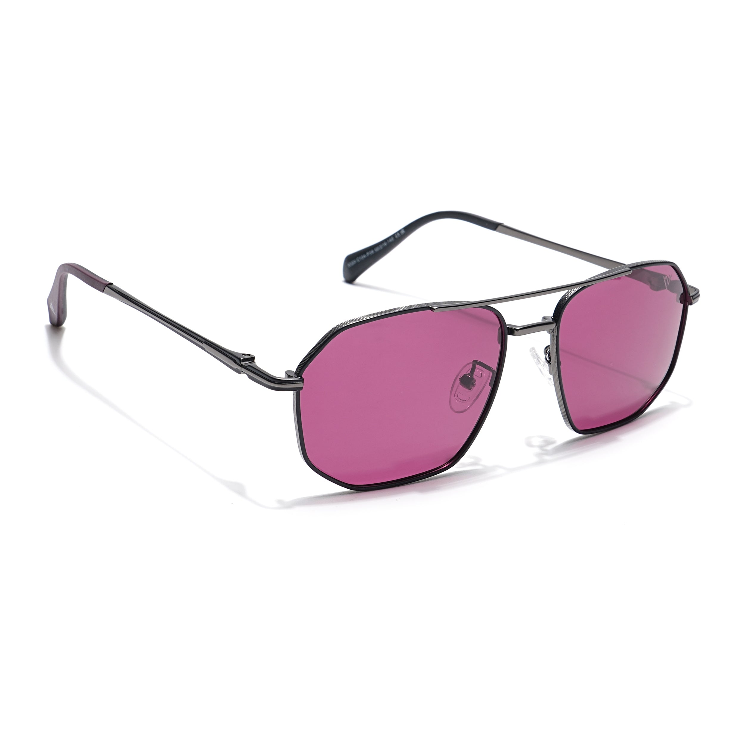 Voyage Select Wayfarer Sunglasses (Maroon Lens | Black Frame - SLPMG6292)