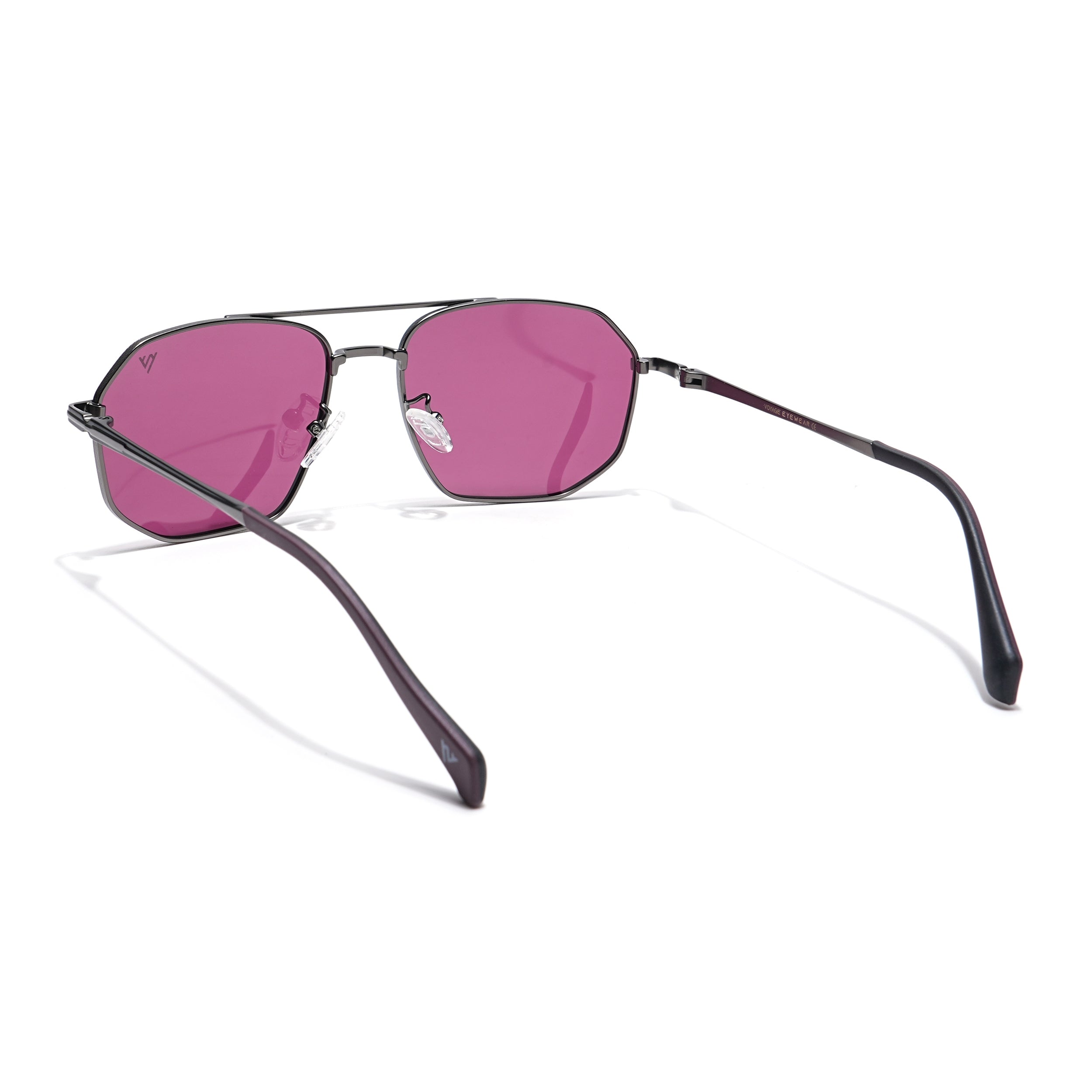 Voyage Select Wayfarer Sunglasses (Maroon Lens | Black Frame - SLPMG6292)