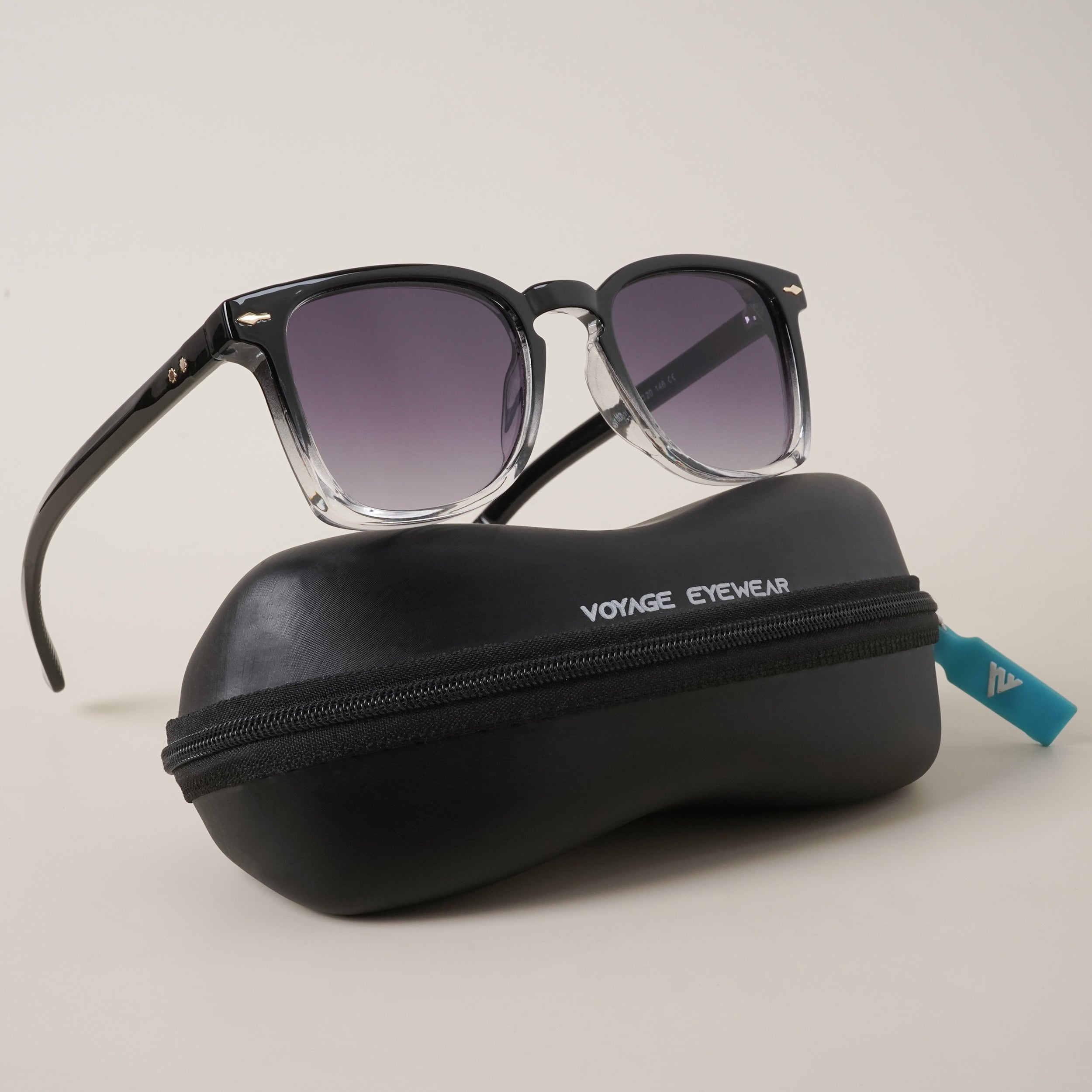 Voyage Grey Wayfarer Sunglasses (65026MG3827)