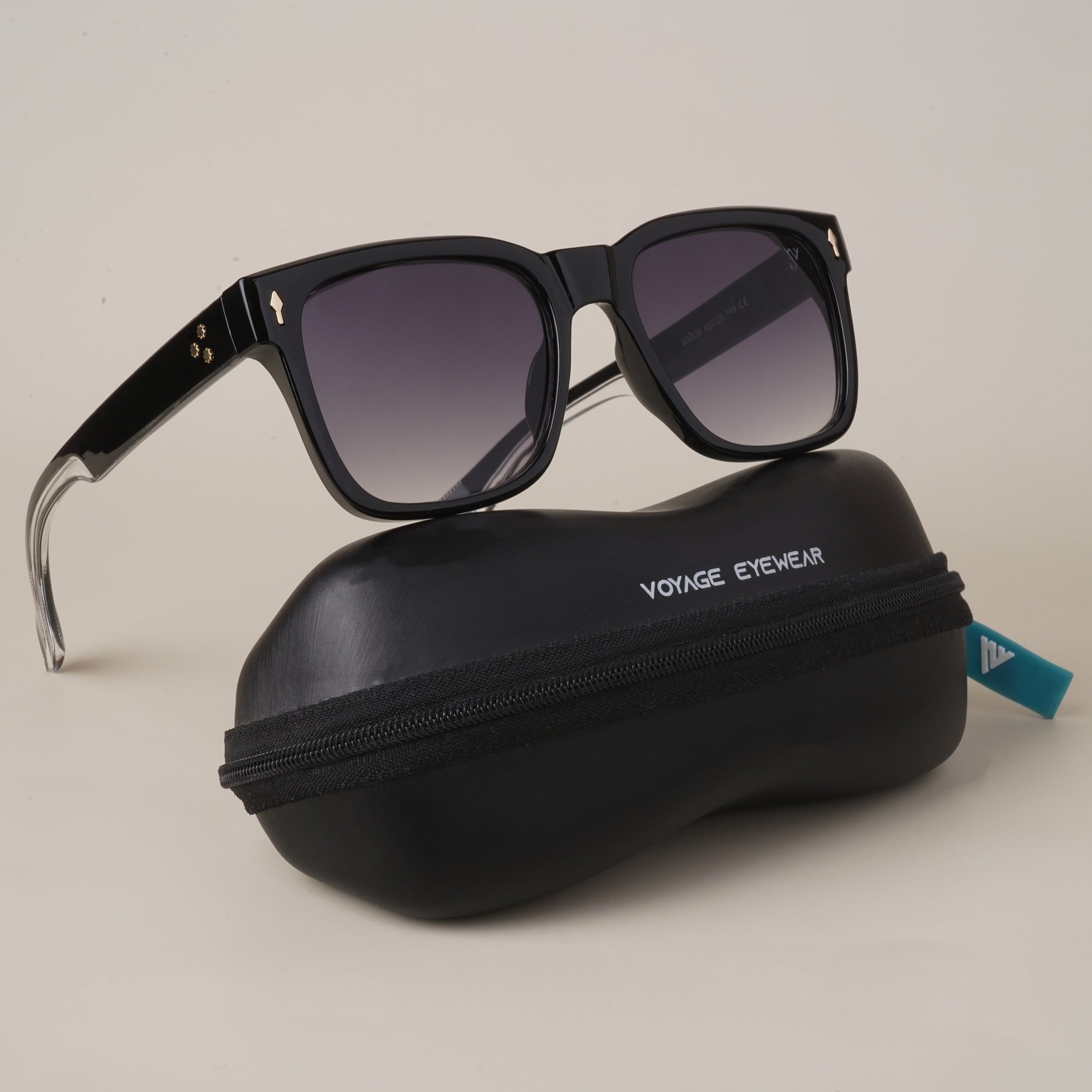 Voyage Grey Wayfarer Sunglasses (6509MG3833)