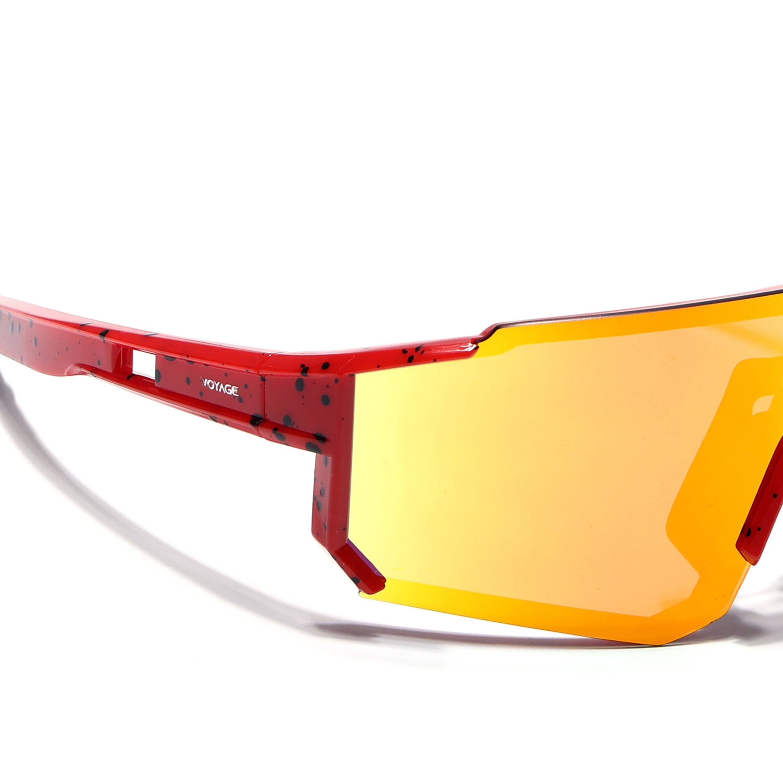 Drift Polarized Sunglasses (Multicolor Lens | Red Frame - PMG5598)