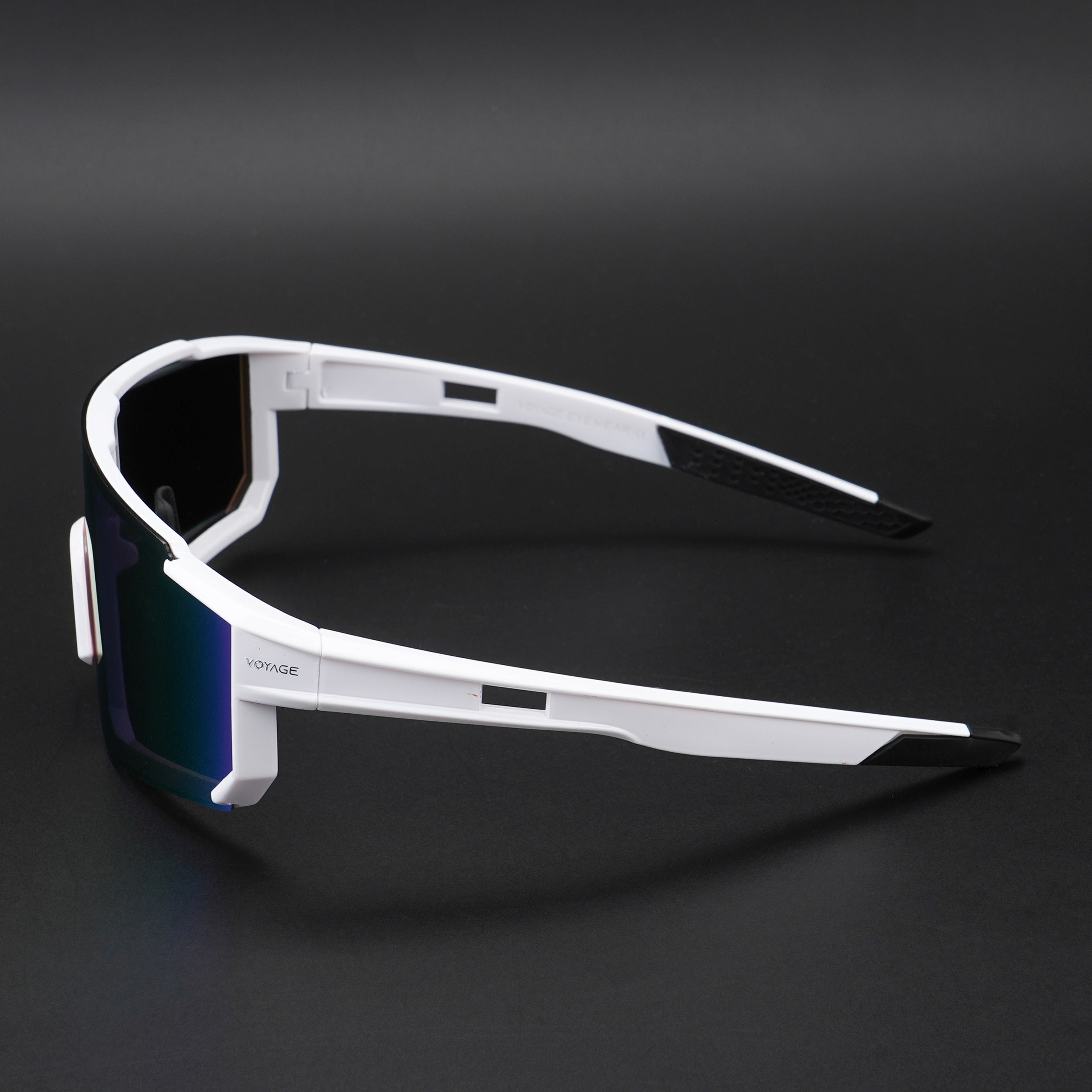 Drift Polarized Sunglasses (Multicolor Lens | White Frame - PMG5599)