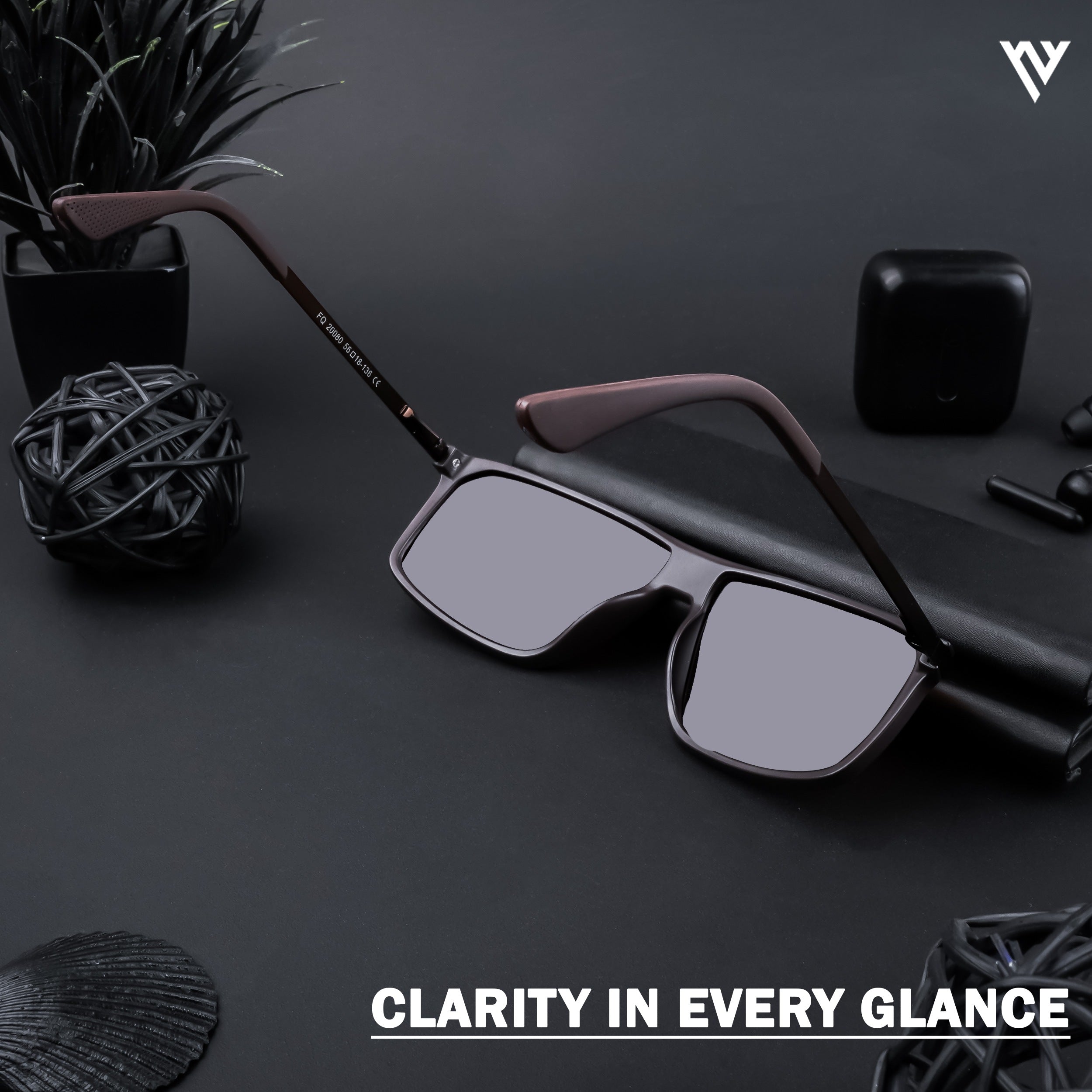 Voyage Exclusive Brown Polarized Wayfarer Sunglasses for Men & Women (20080PMG4446)