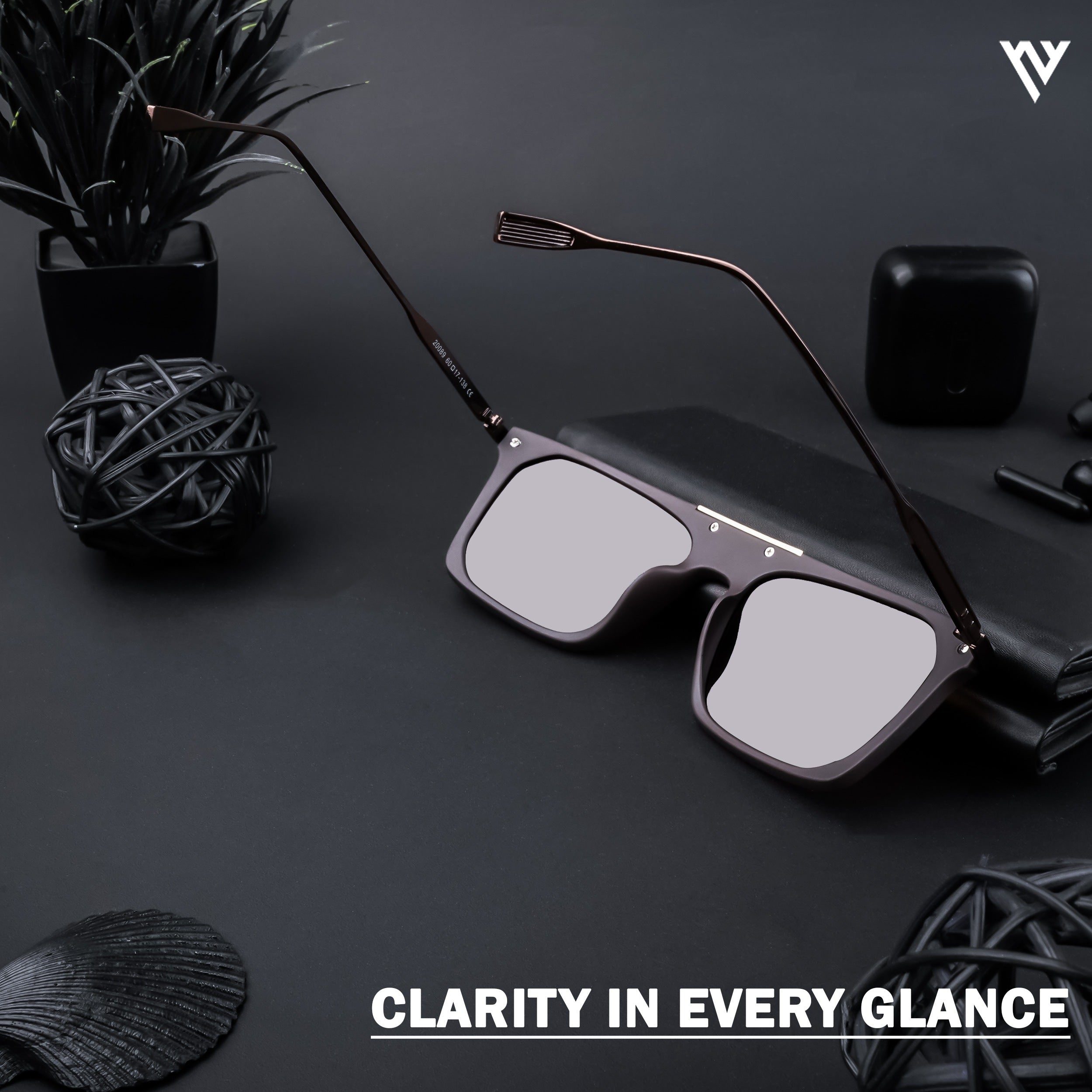Voyage Exclusive Brown Polarized Wayfarer Sunglasses for Men & Women (20089PMG4449)