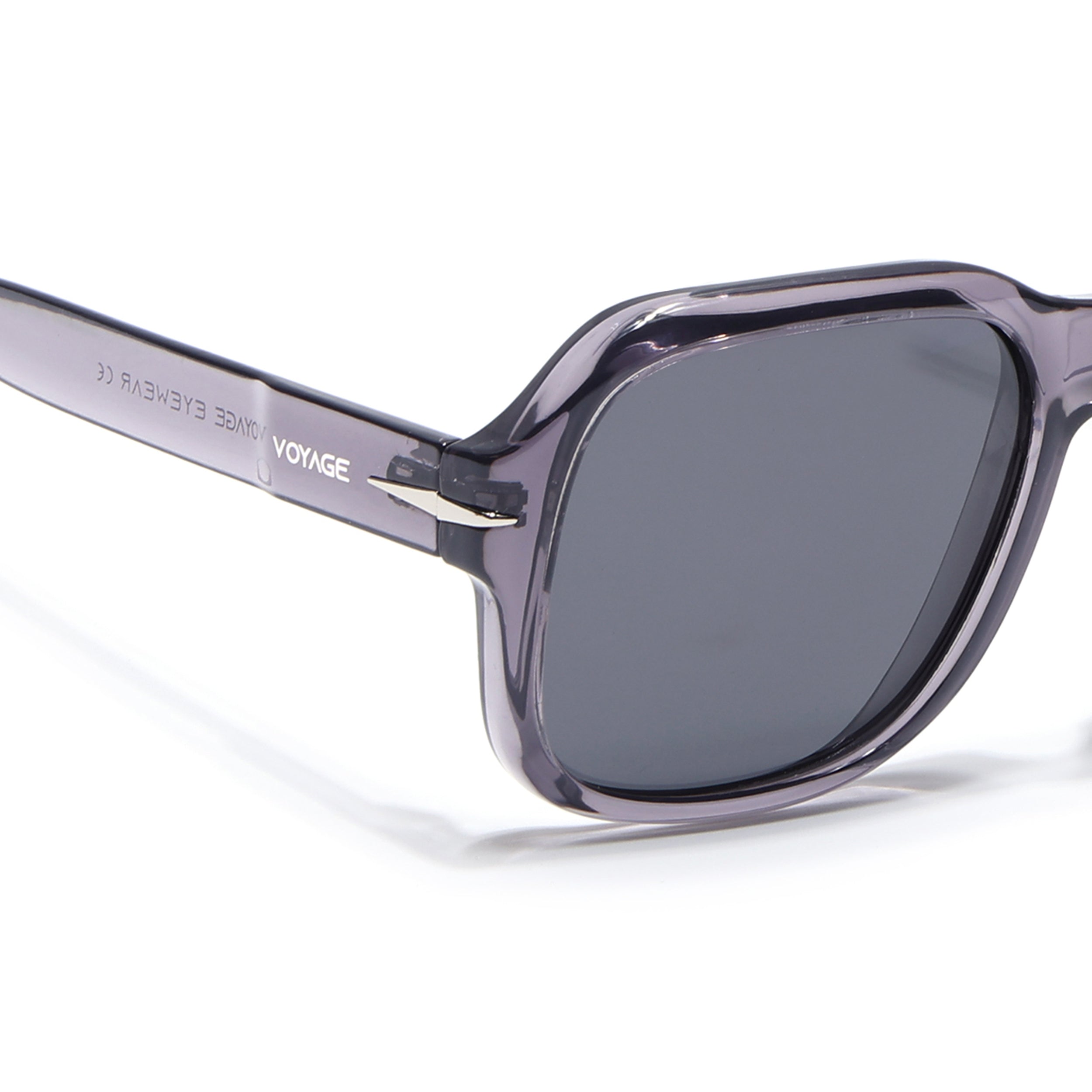 Wayfarer Polarized Sunglasses (Black Lens | Purple Frame - PMG4990)