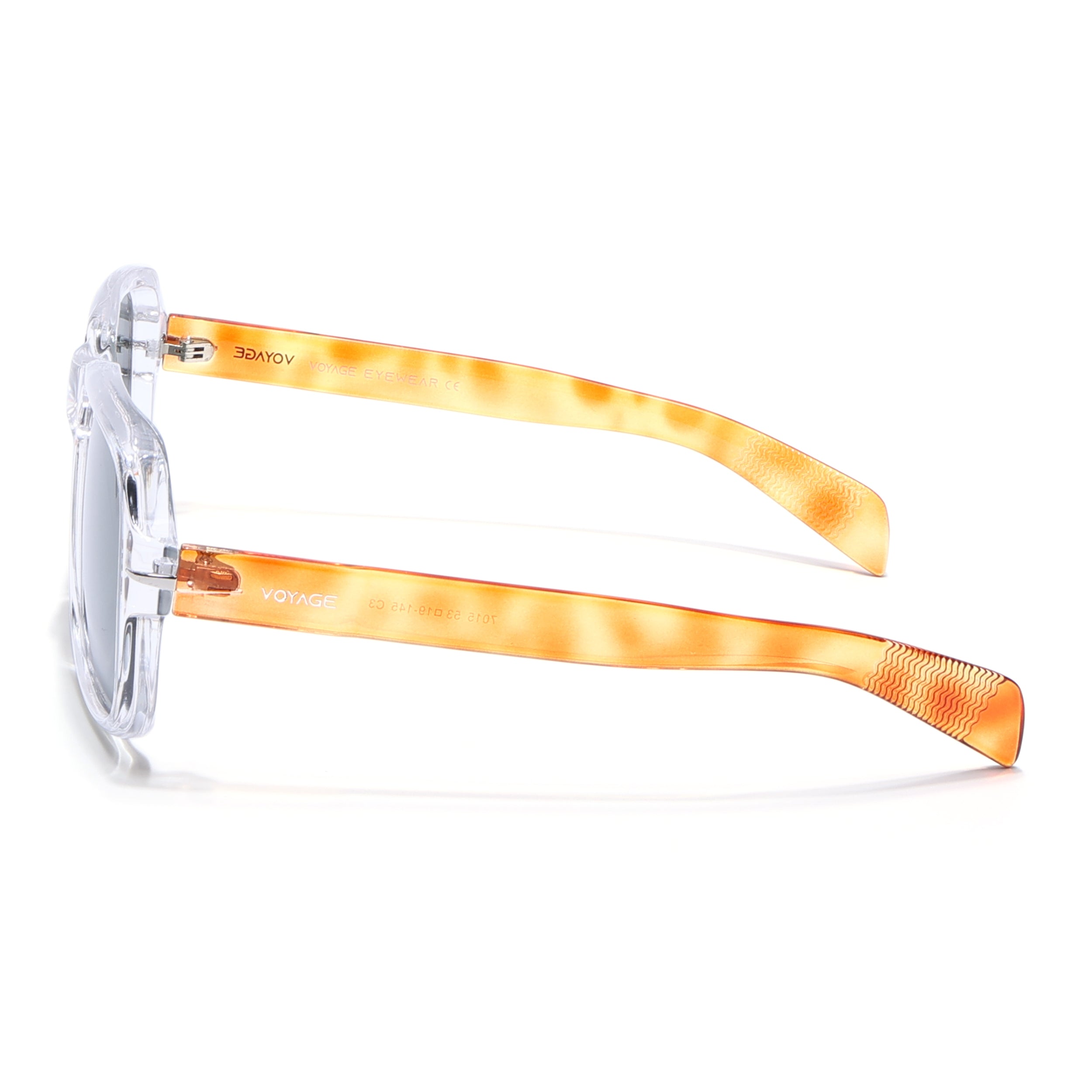 Wayfarer Polarized Sunglasses (Green Lens | Transparent Frame - PMG4991)