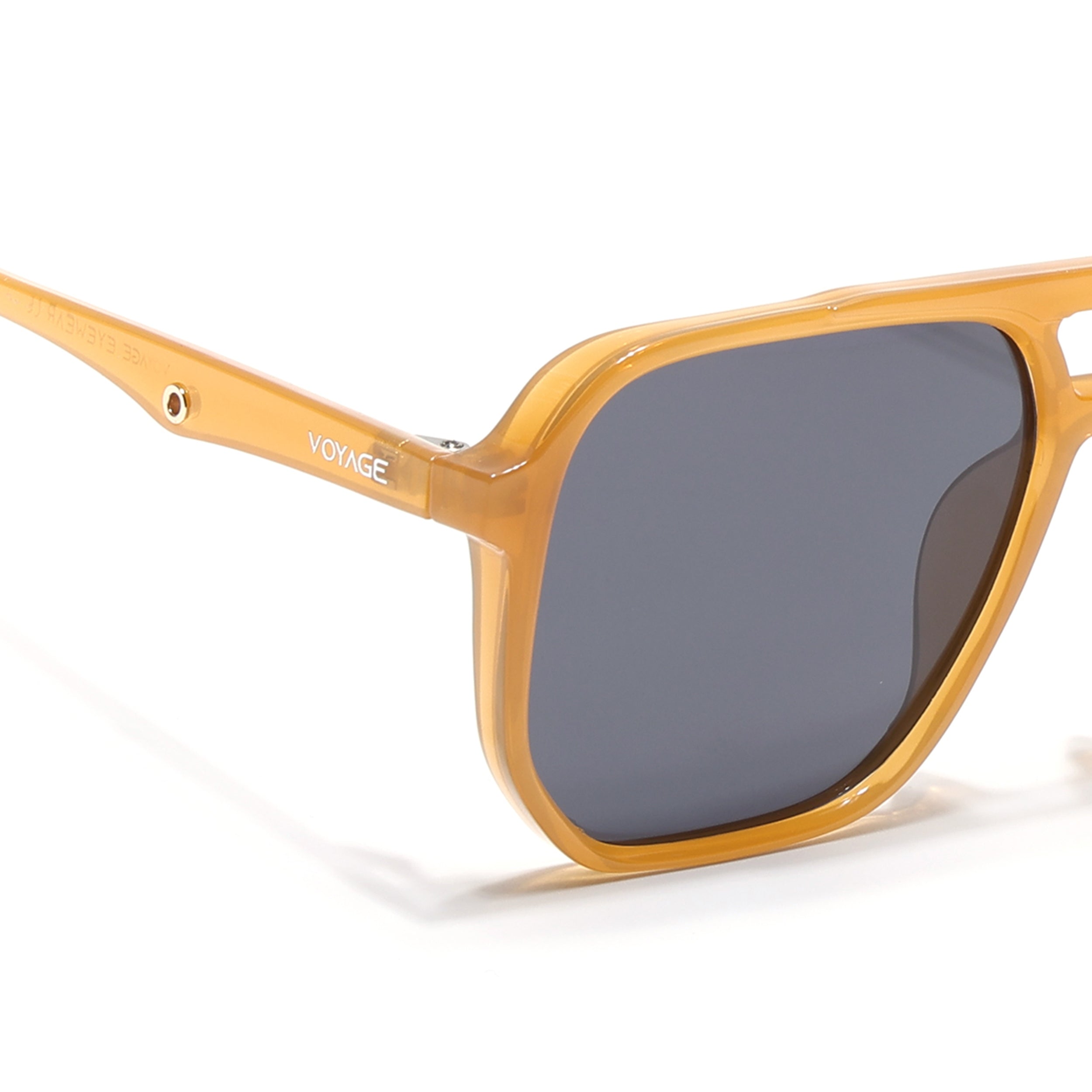 Wayfarer Polarized Sunglasses (Black Lens | Orange Frame - PMG5000)