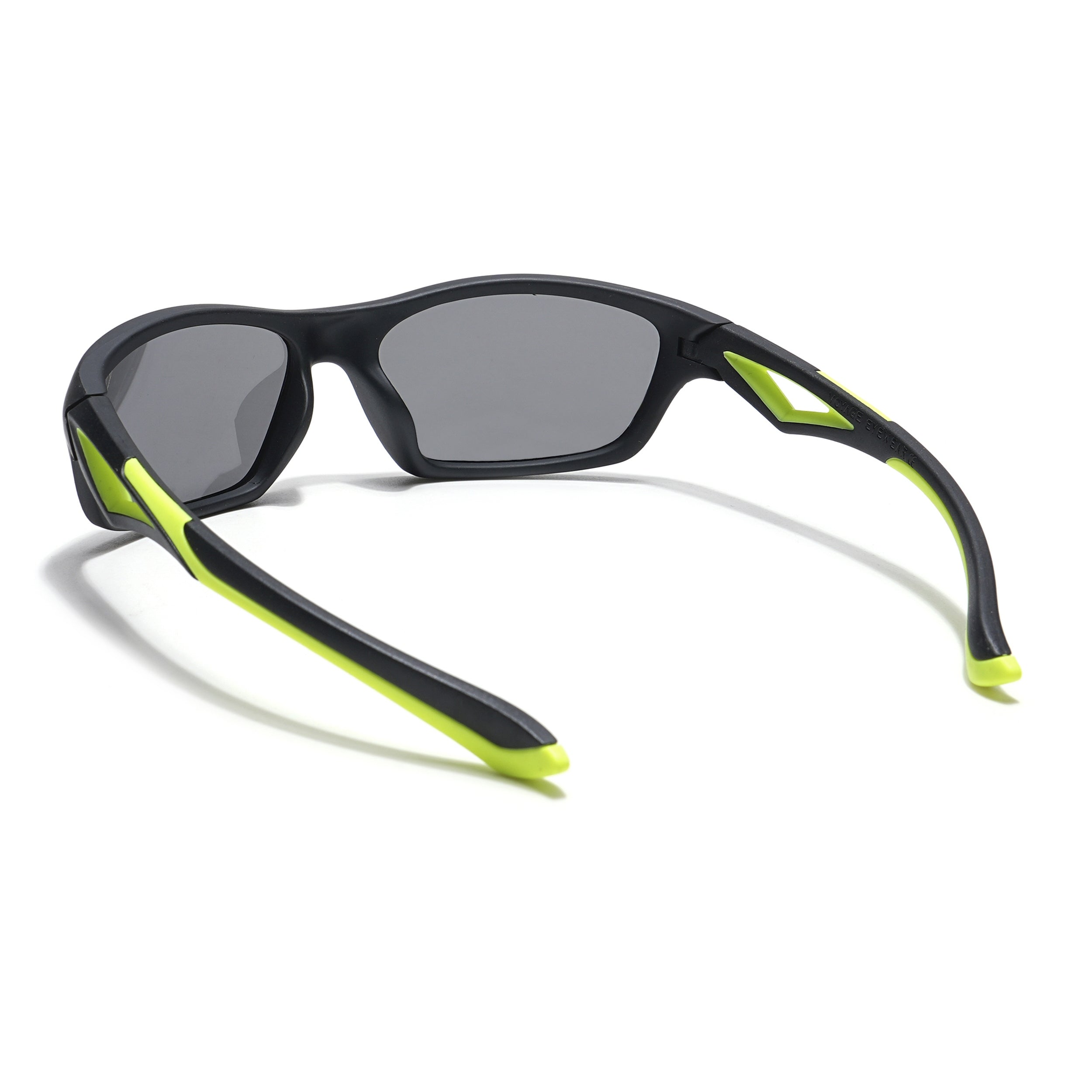 Wrap Around Polarized Sunglasses for Kids -6 yrs To 12 yrs (Black Lens | Black Frame - PMG5891)