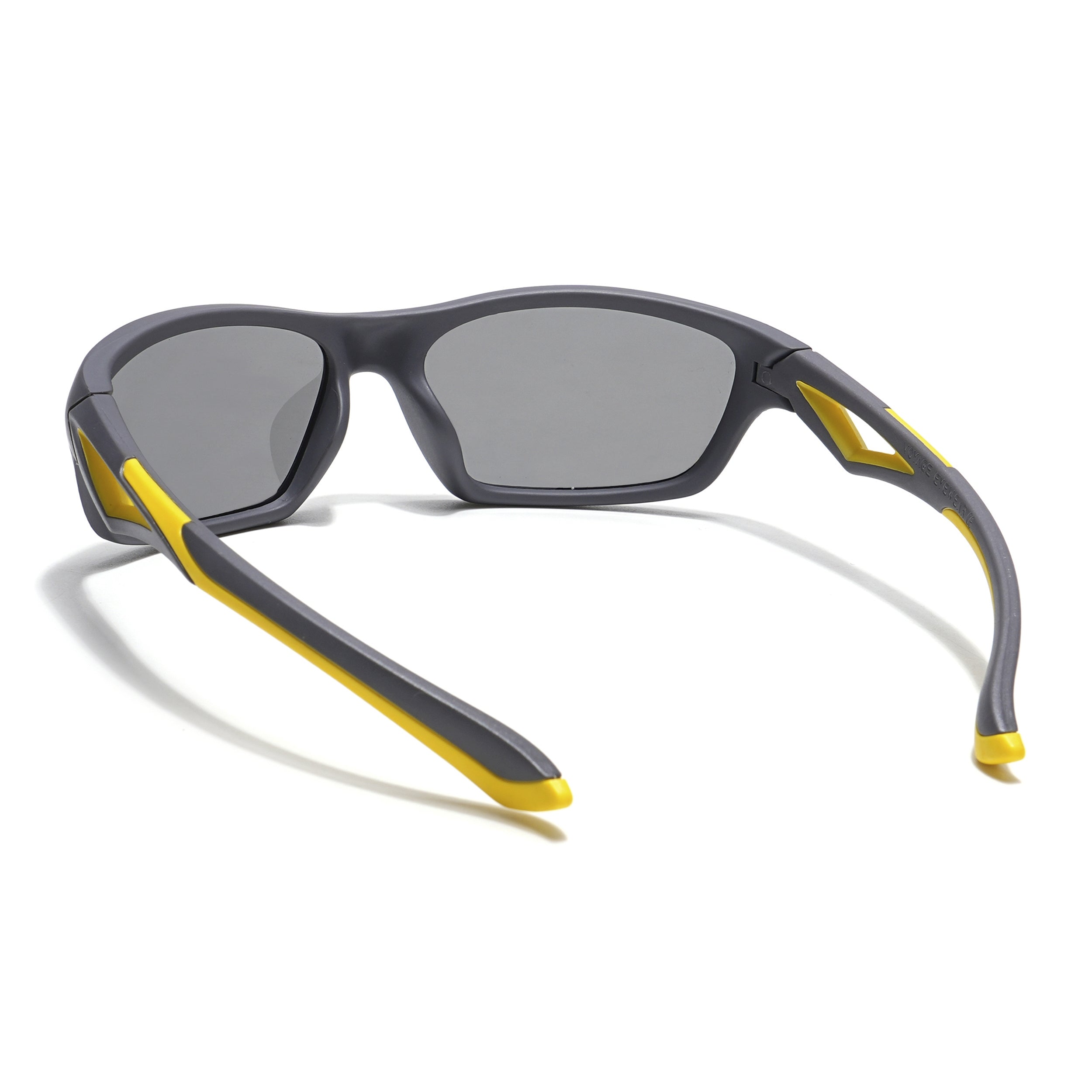 Wrap Around Polarized Sunglasses for Kids -6 yrs To 12 yrs (Black Lens | Grey Frame - PMG5892)