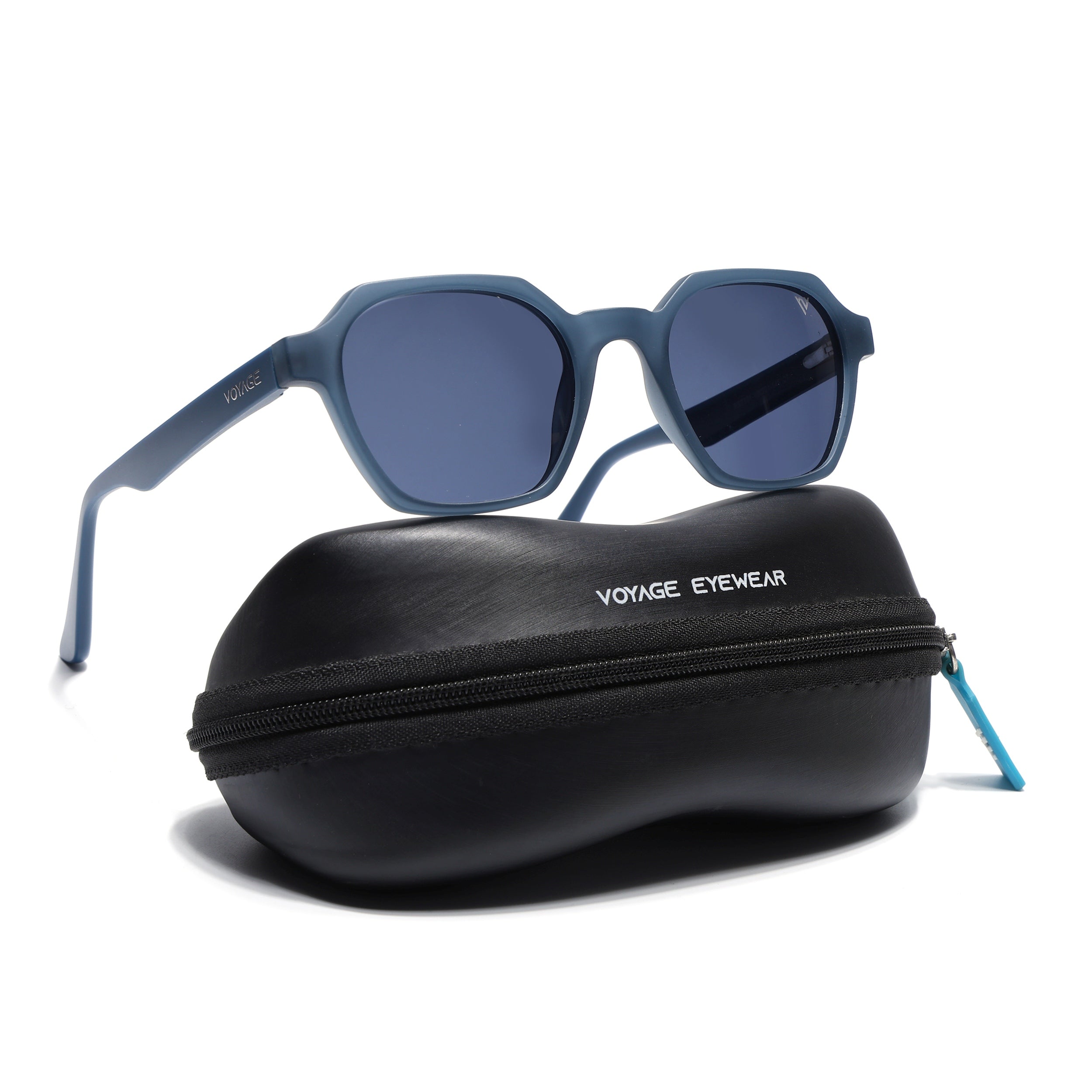 Prizm | Blue Hexagonal Polarized Sunglasses | Grey Lens - PMG7285
