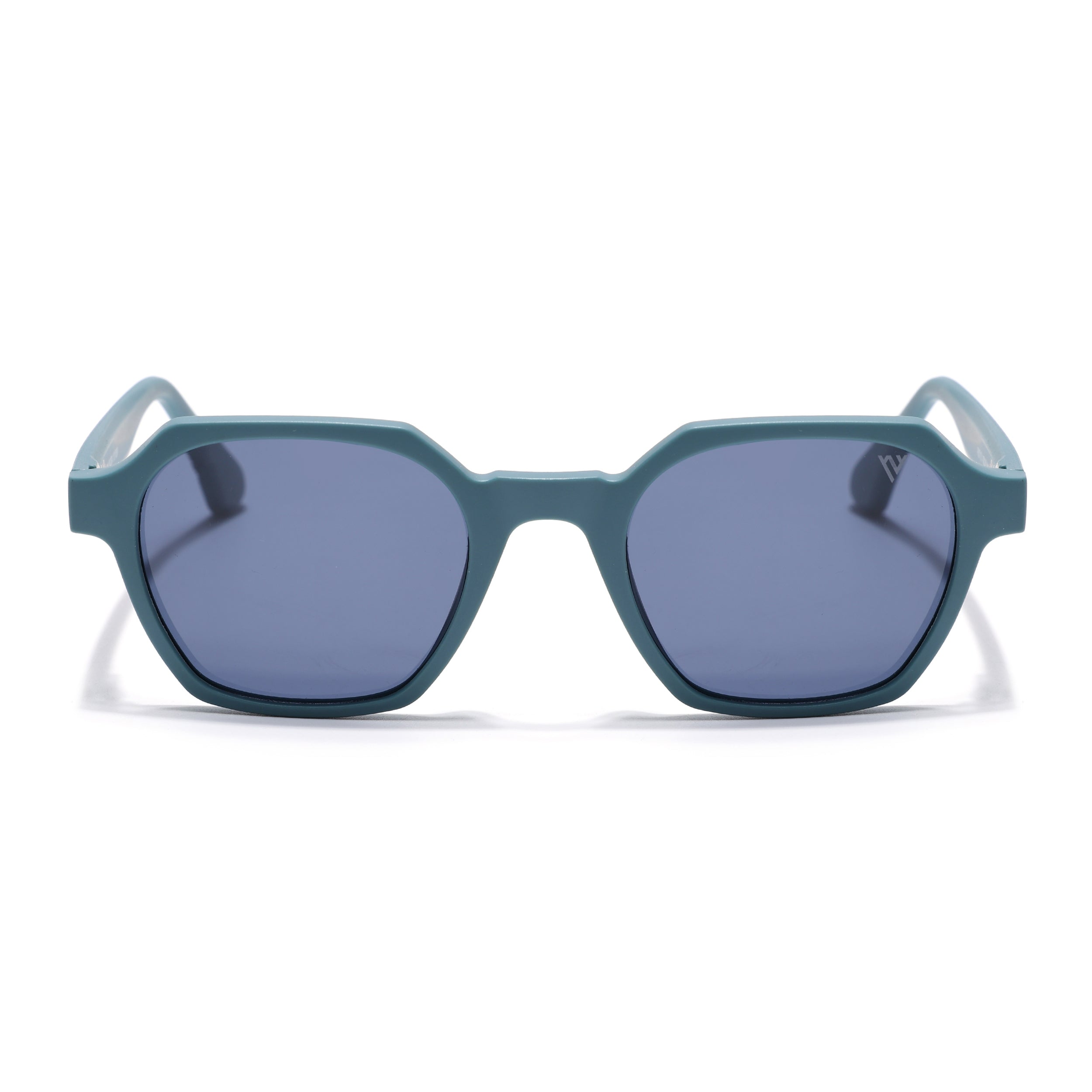 Prizm | Matt Teal Hexagonal Polarized Sunglasses | Grey Lens - PMG7286