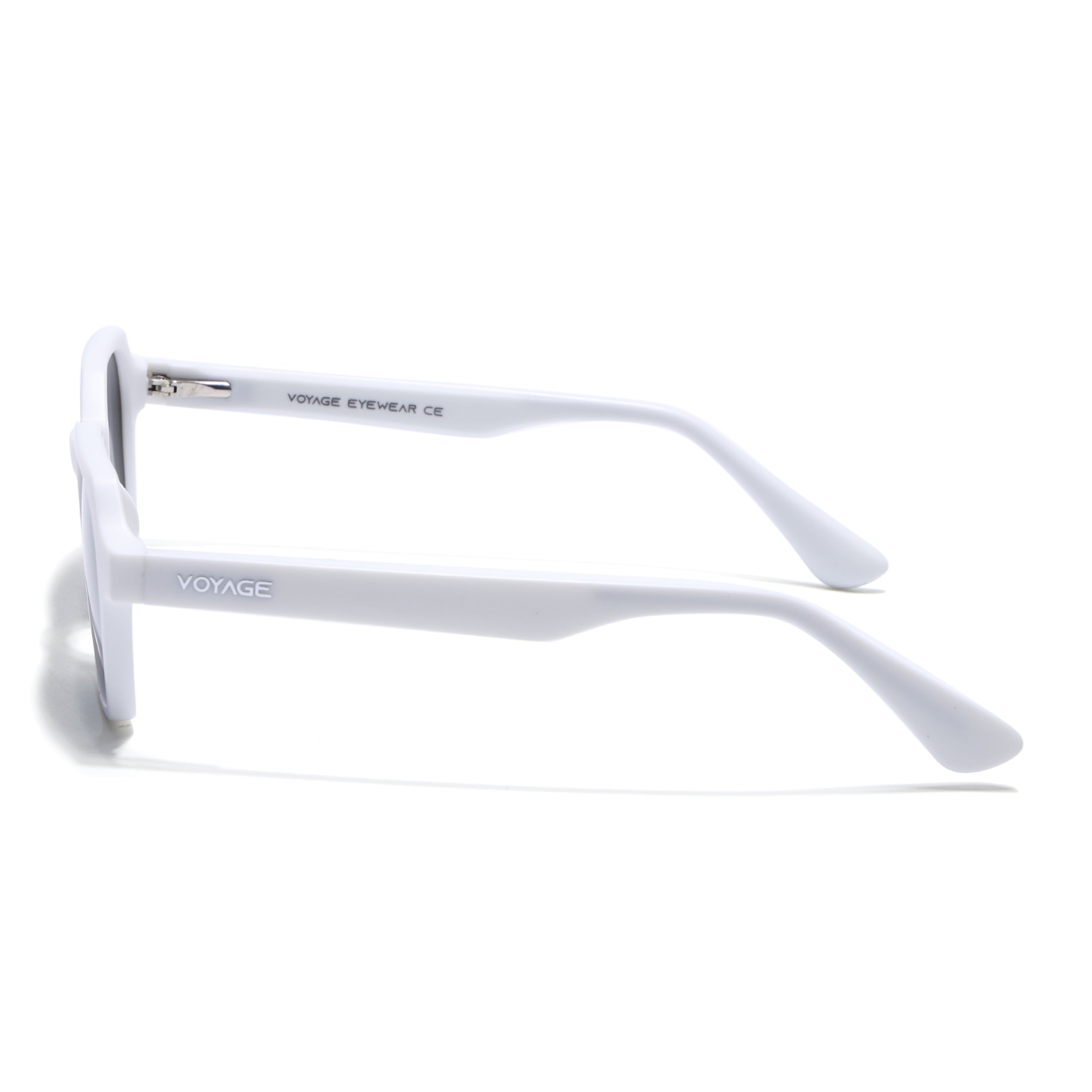 Prizm | White Hexagonal Polarized Sunglasses | Black Lens - PMG7291