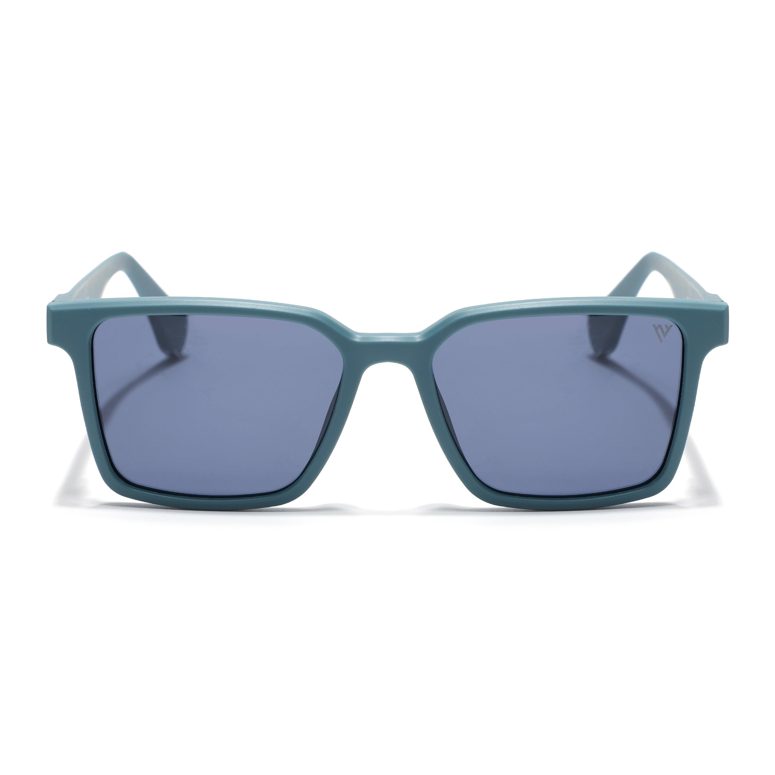 Prizm | Matt Teal Square Polarized Sunglasses | Grey Lens - PMG7295