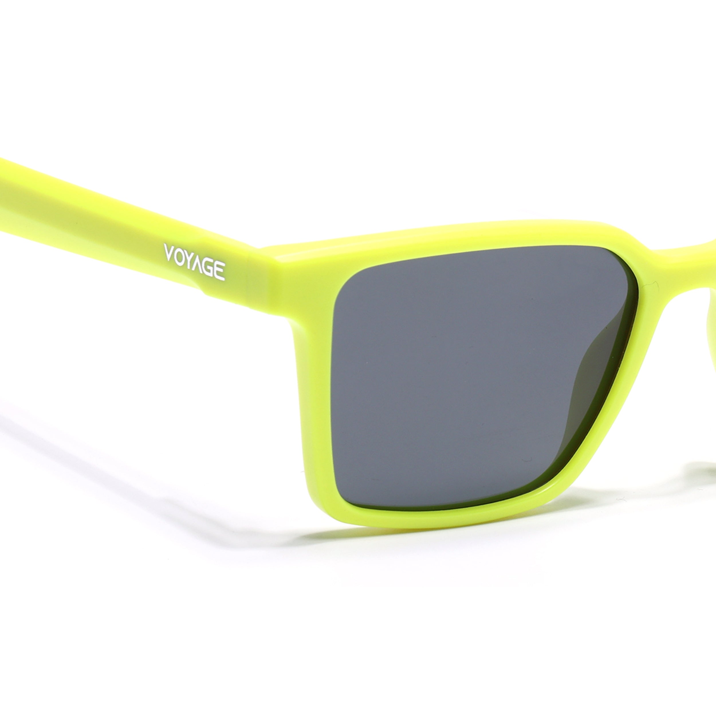 Prizm | Yellow Square Polarized Sunglasses | Black Lens - PMG7299
