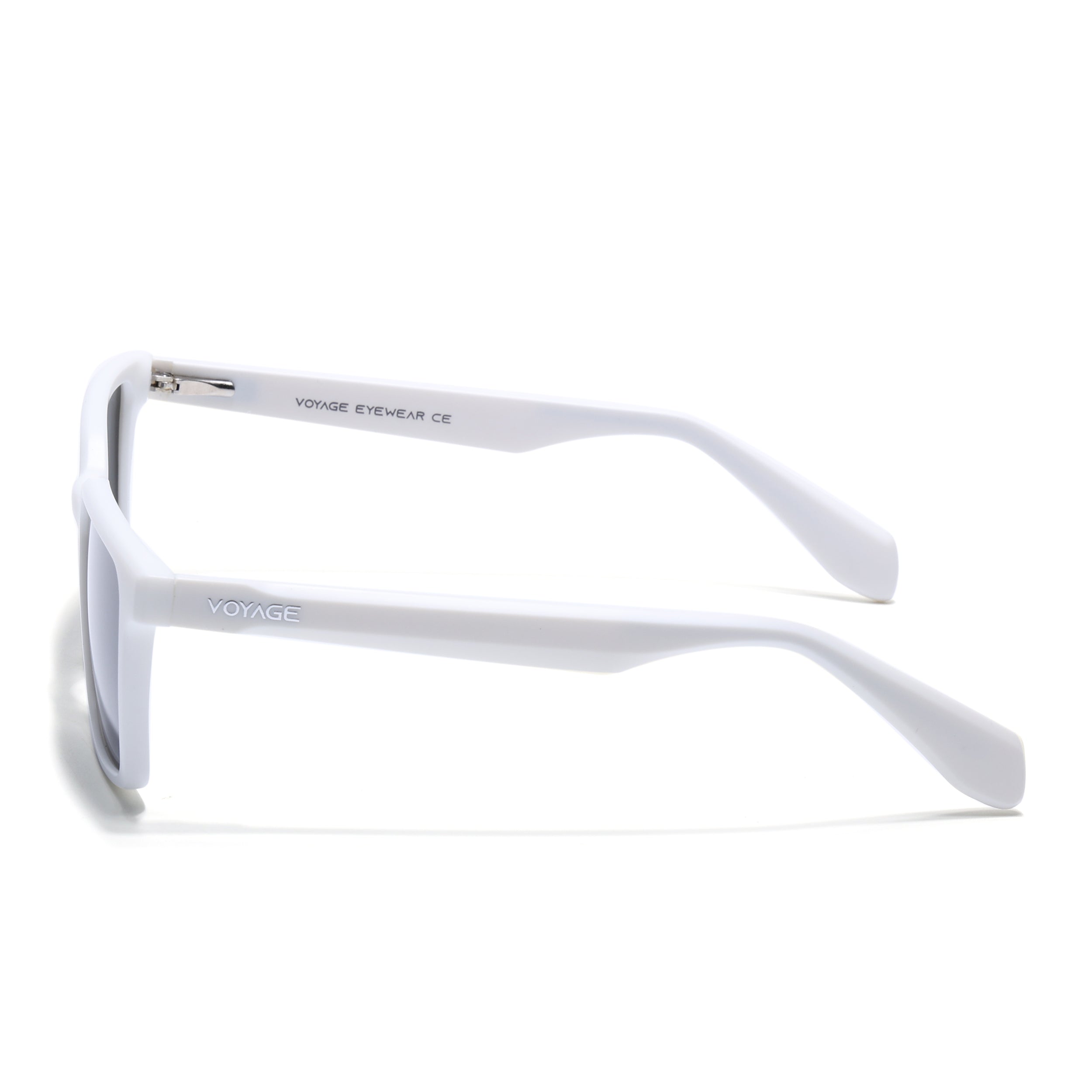 Prizm | White Square Polarized Sunglasses | Black Lens - PMG7300