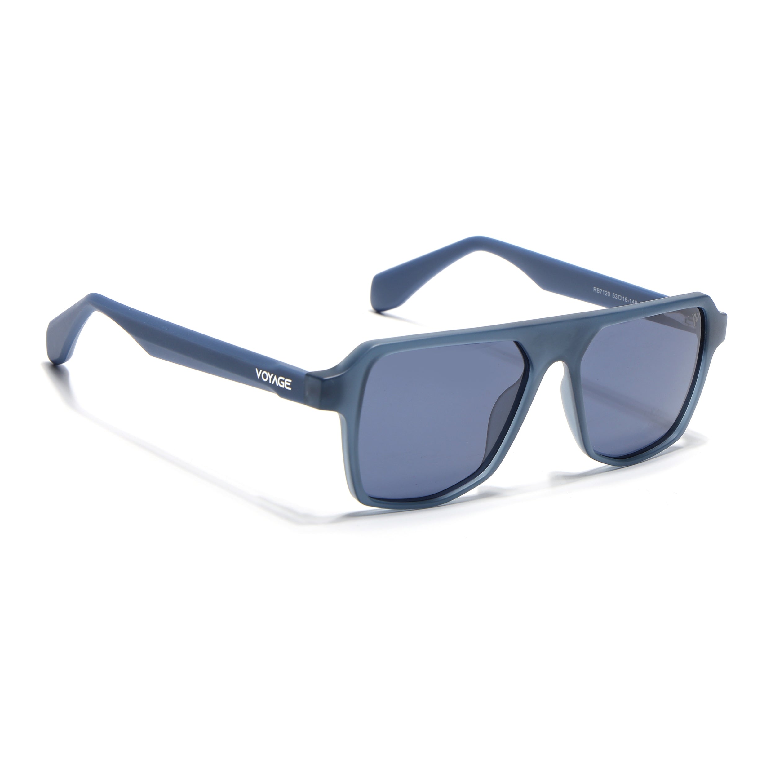 Prizm | Blue Wayfarer Polarized Sunglasses | Grey Lens - PMG7276
