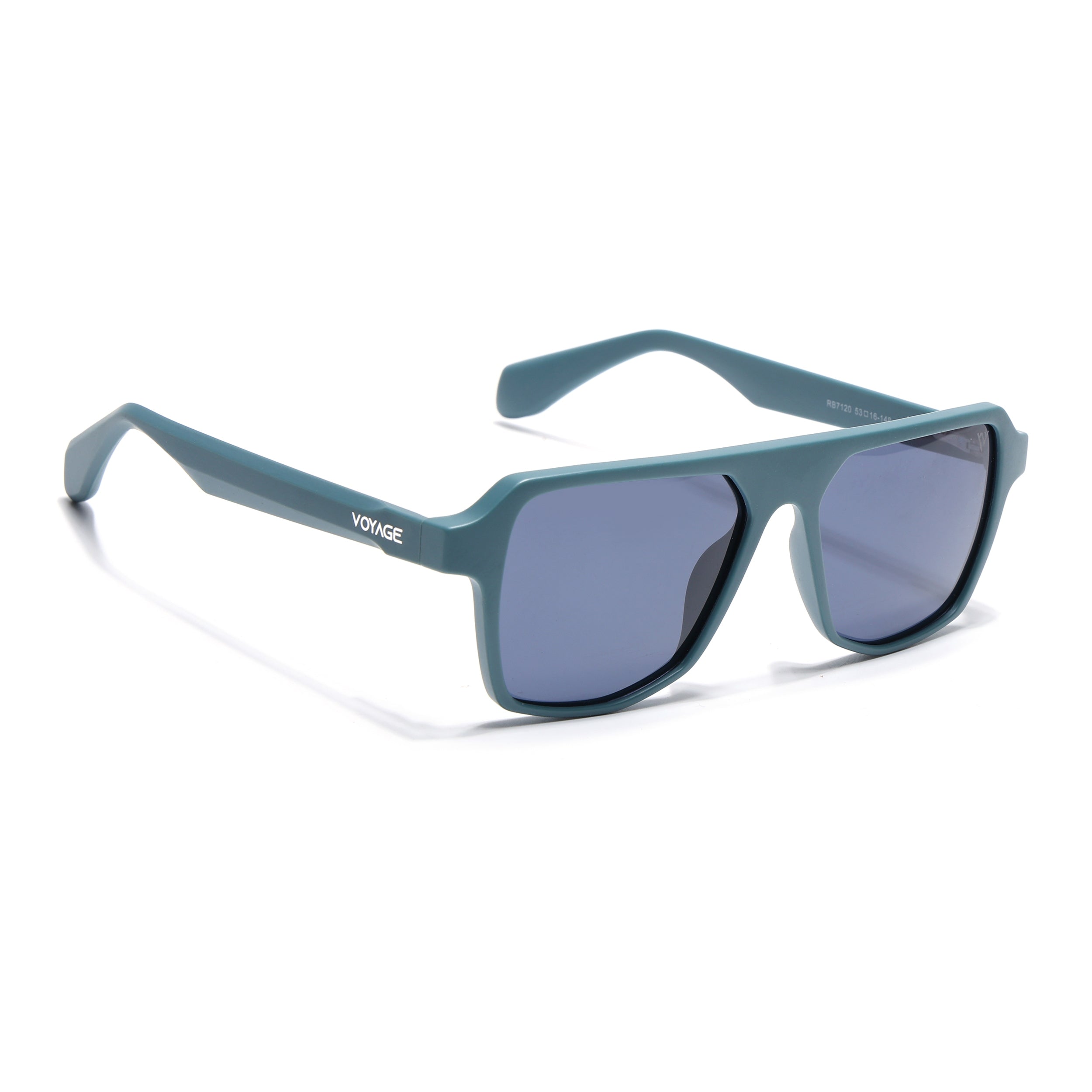 Prizm | Matt Teal Wayfarer Polarized Sunglasses | Grey Lens - PMG7277