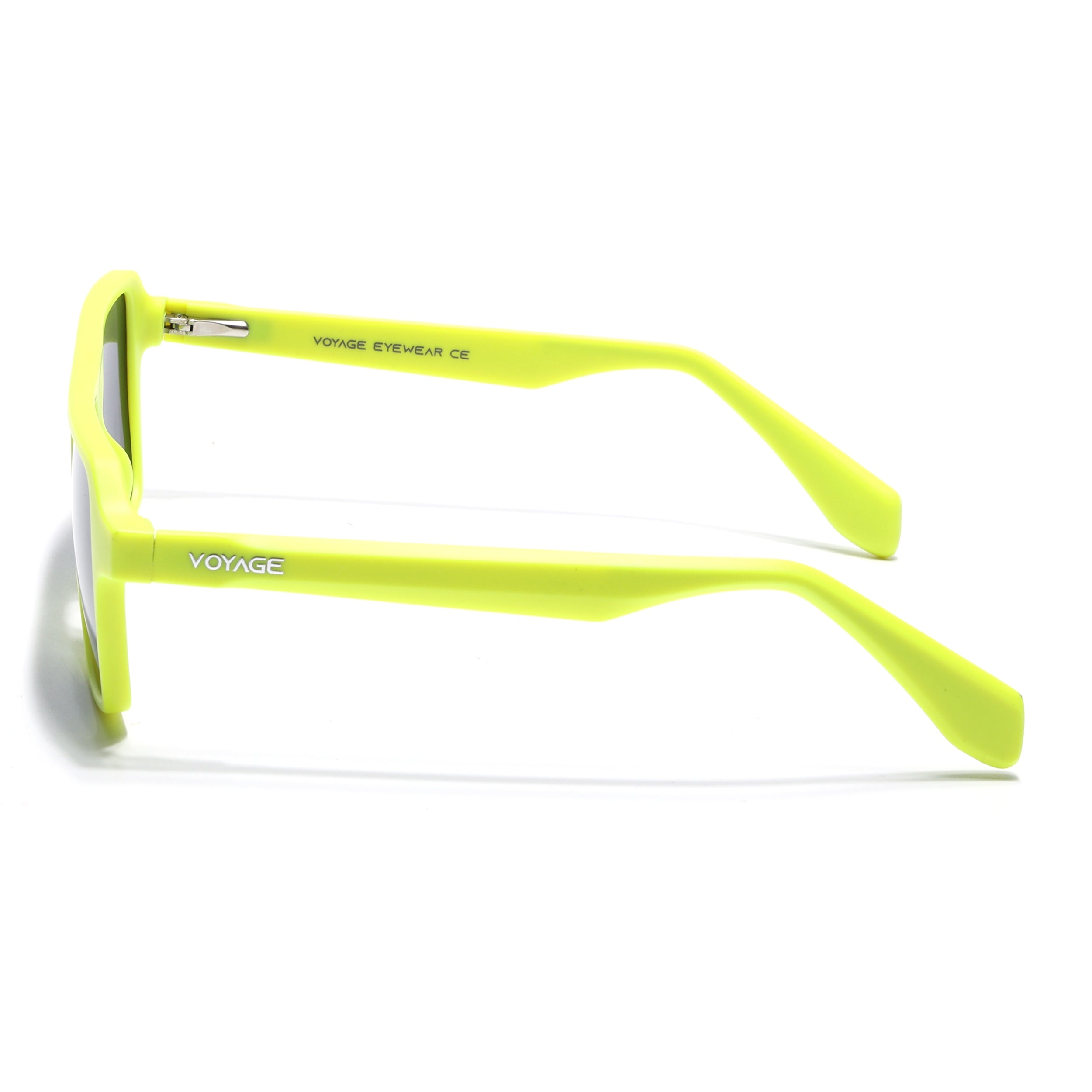Prizm | Neon Yellow Wayfarer Polarized Sunglasses | Black Lens - PMG7281