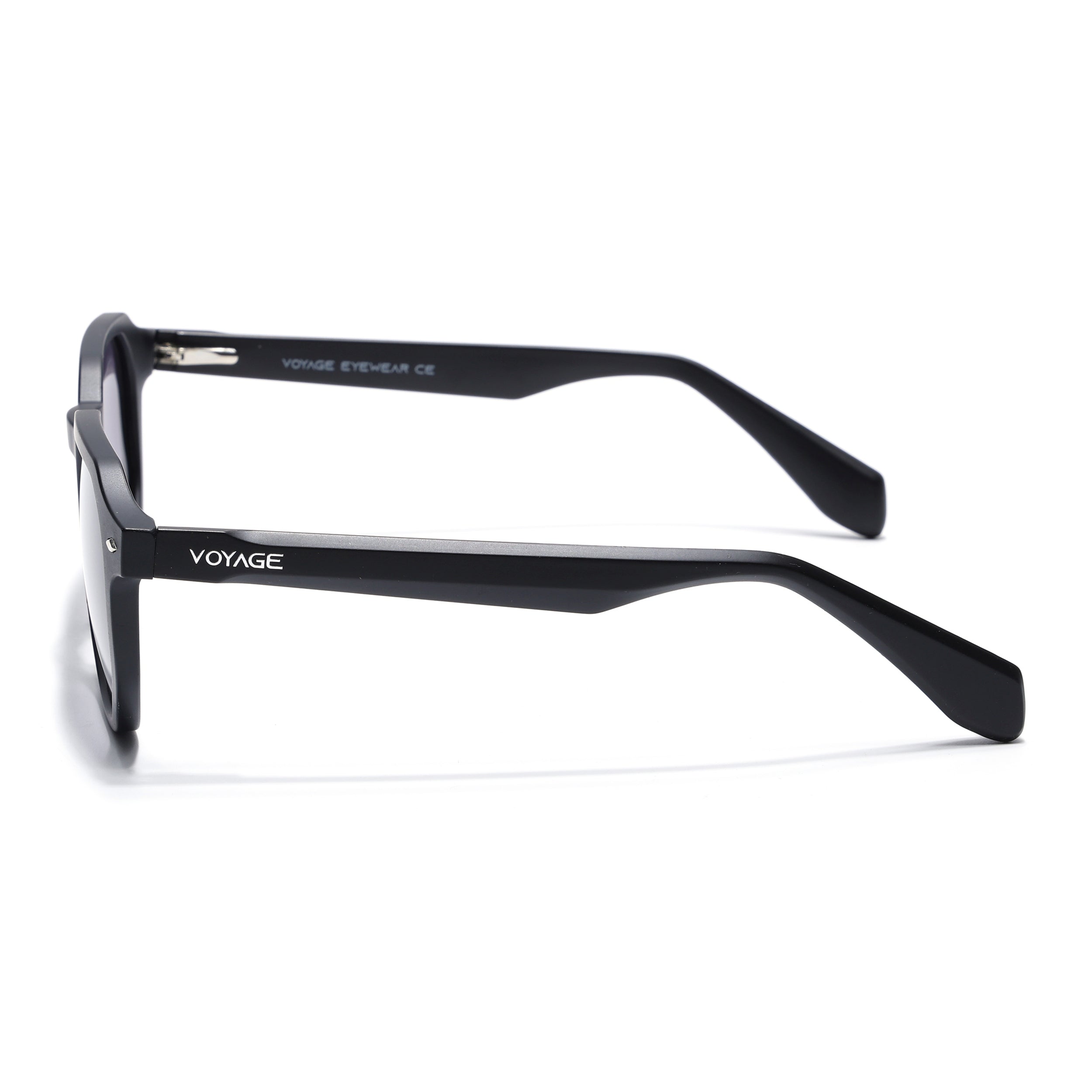 Prizm | Black Hexagonal Polarized Sunglasses | Black & Clear Lens - PMG7264
