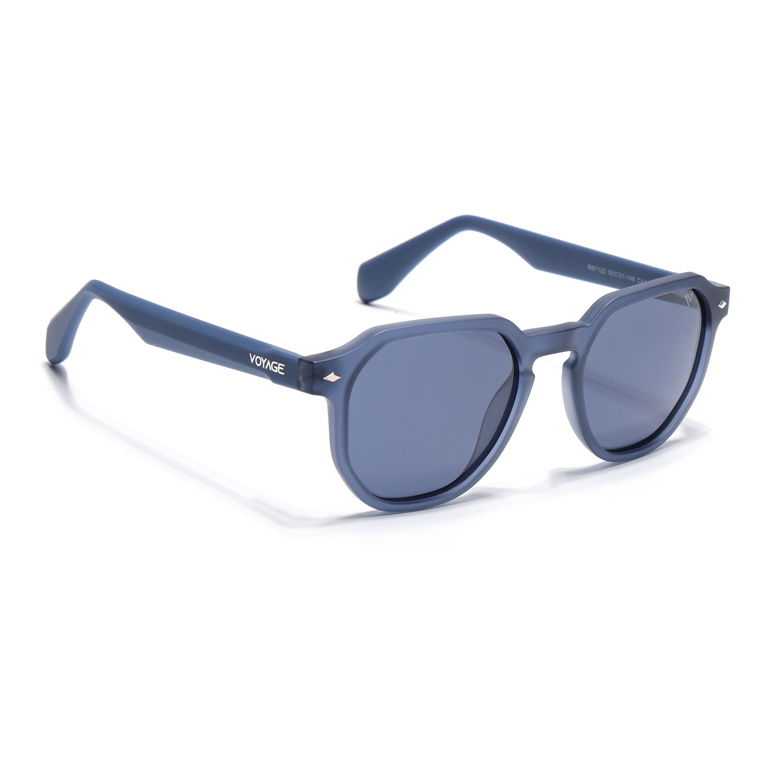 Prizm | Blue Hexagonal Polarized Sunglasses | Grey Lens - PMG7268