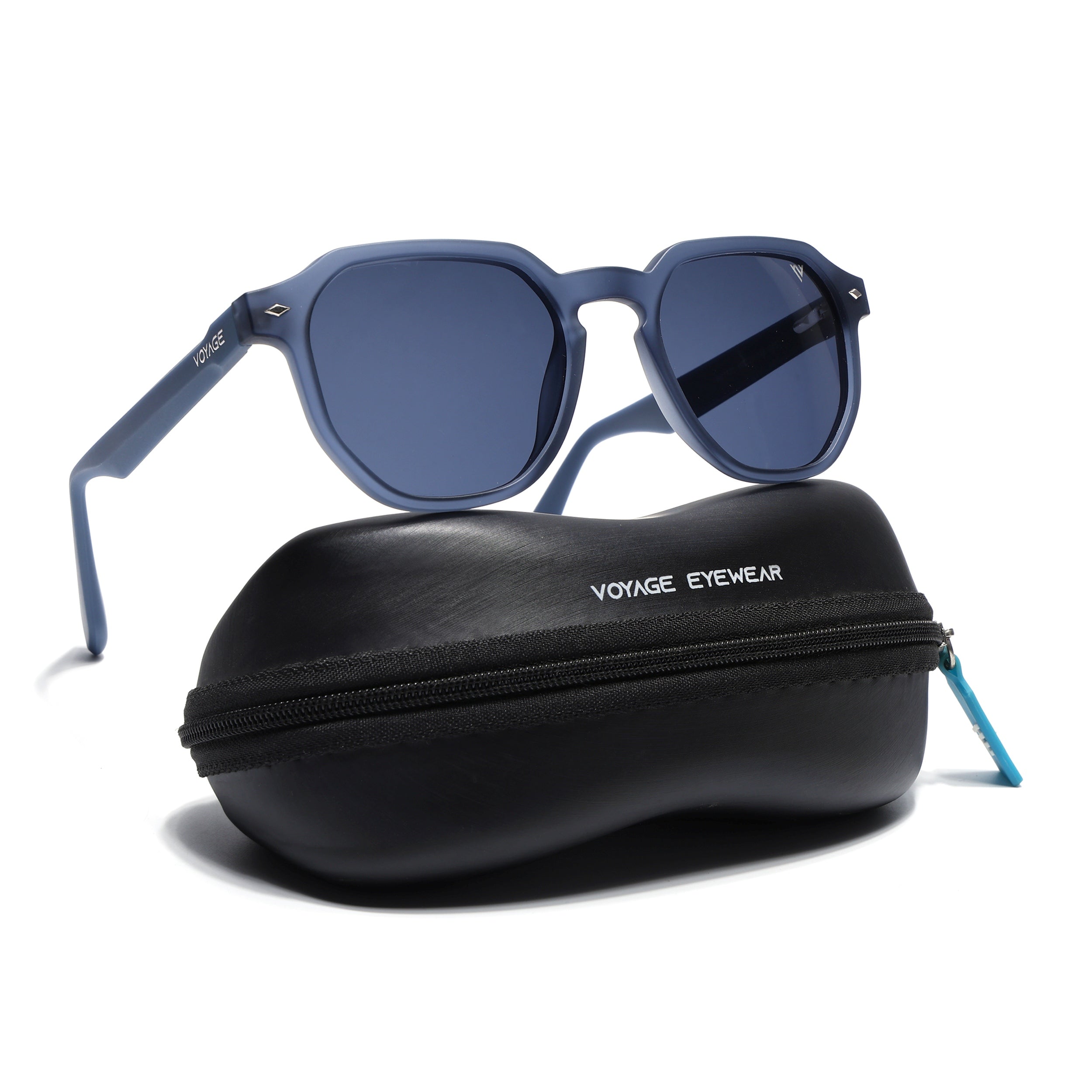 Prizm | Blue Hexagonal Polarized Sunglasses | Grey Lens - PMG7268