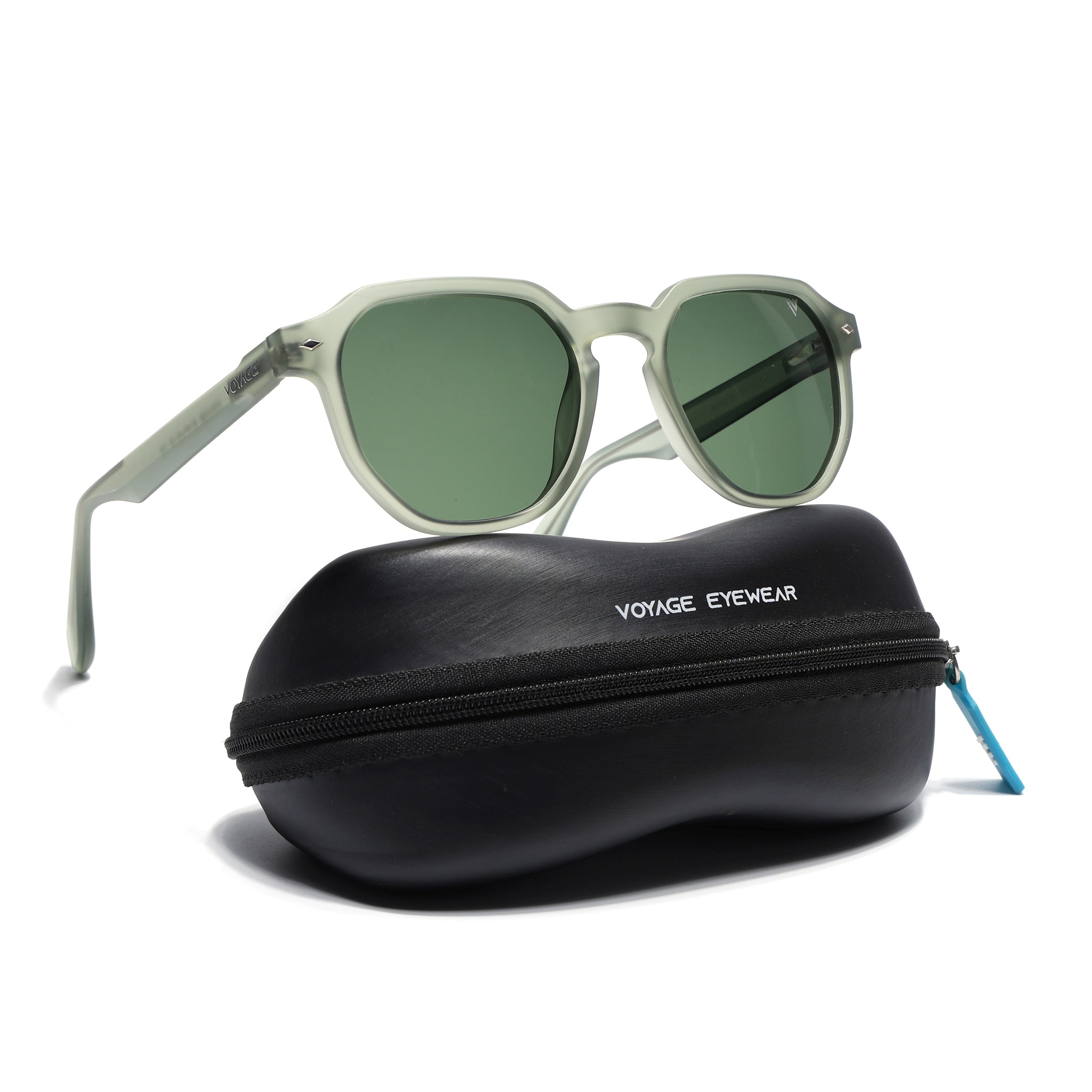 Prizm | Green Hexagonal Polarized Sunglasses | Green Lens - PMG7269
