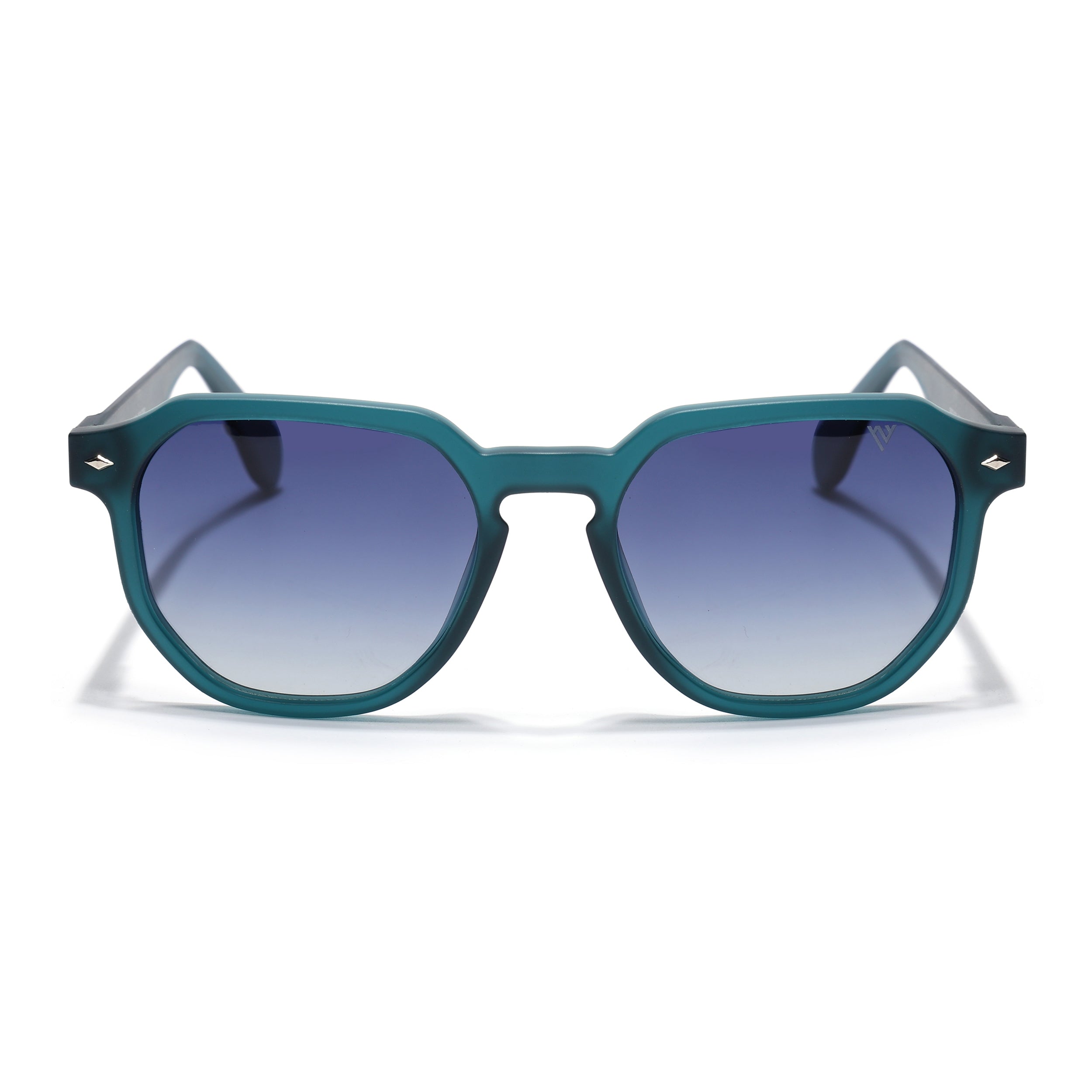 Prizm | Sea Green Hexagonal Polarized Sunglasses | Grey & Clear Lens - PMG7270