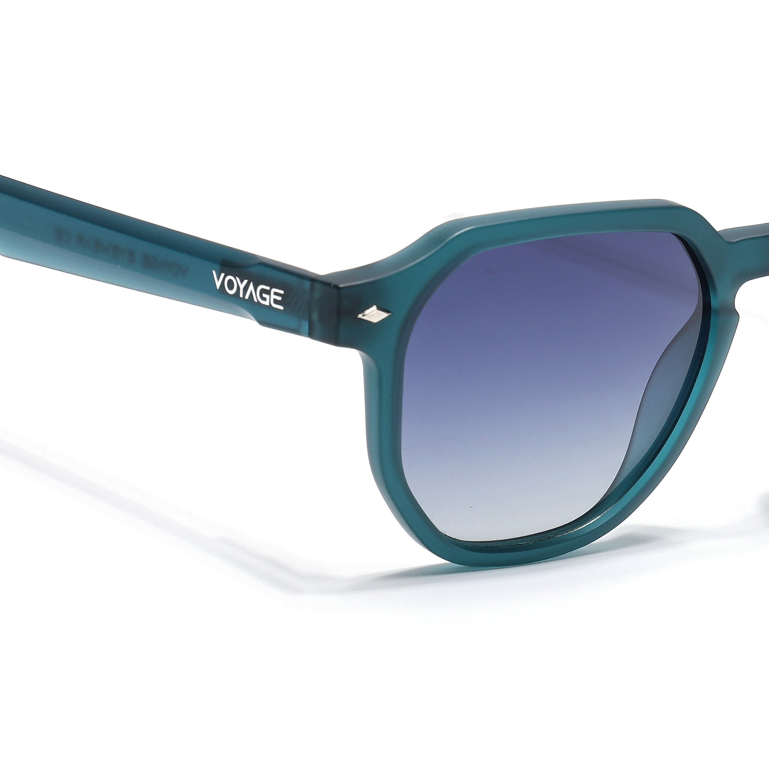 Prizm | Sea Green Hexagonal Polarized Sunglasses | Grey & Clear Lens - PMG7270