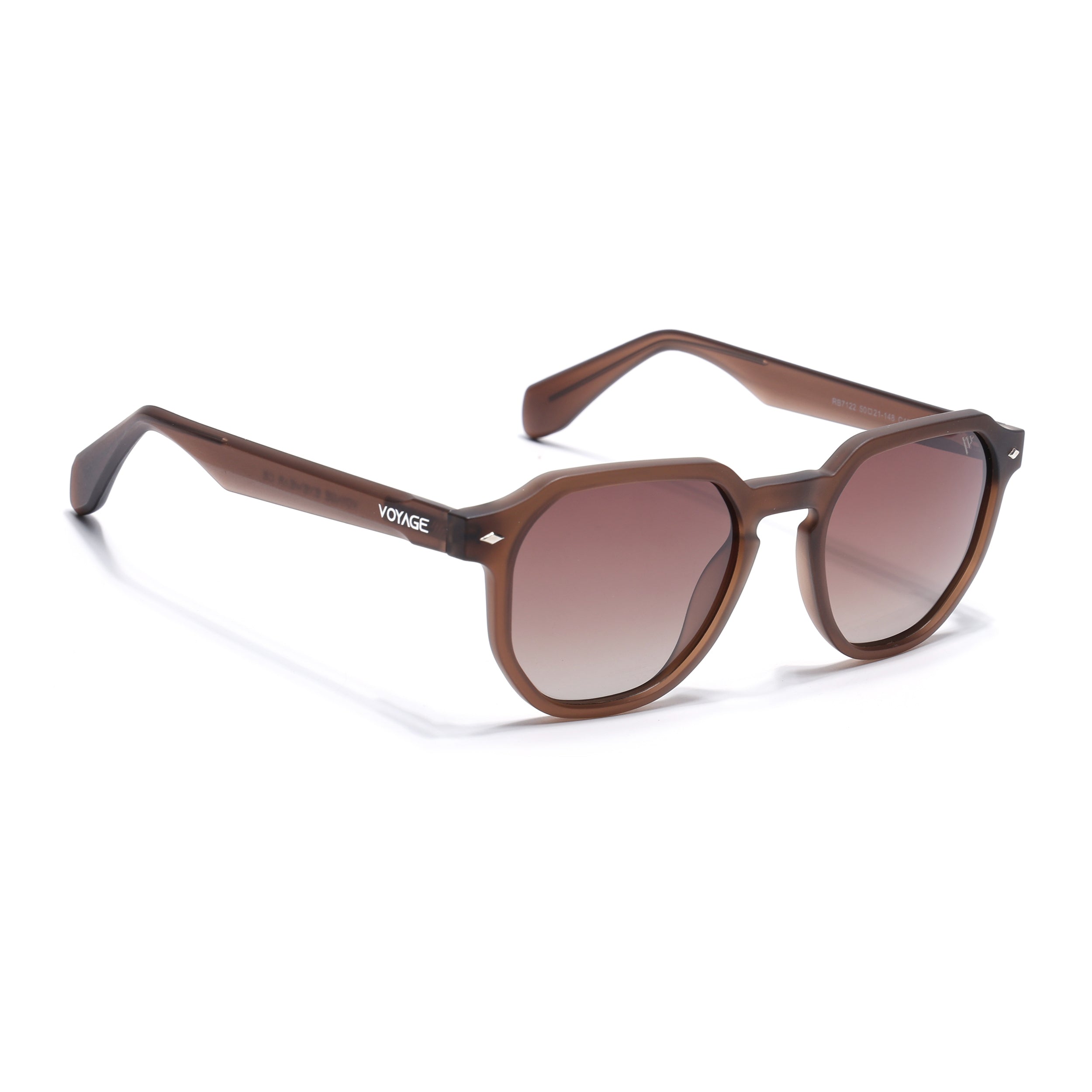 Prizm | Brown Hexagonal Polarized Sunglasses | Brown & Clear Lens - PMG7271
