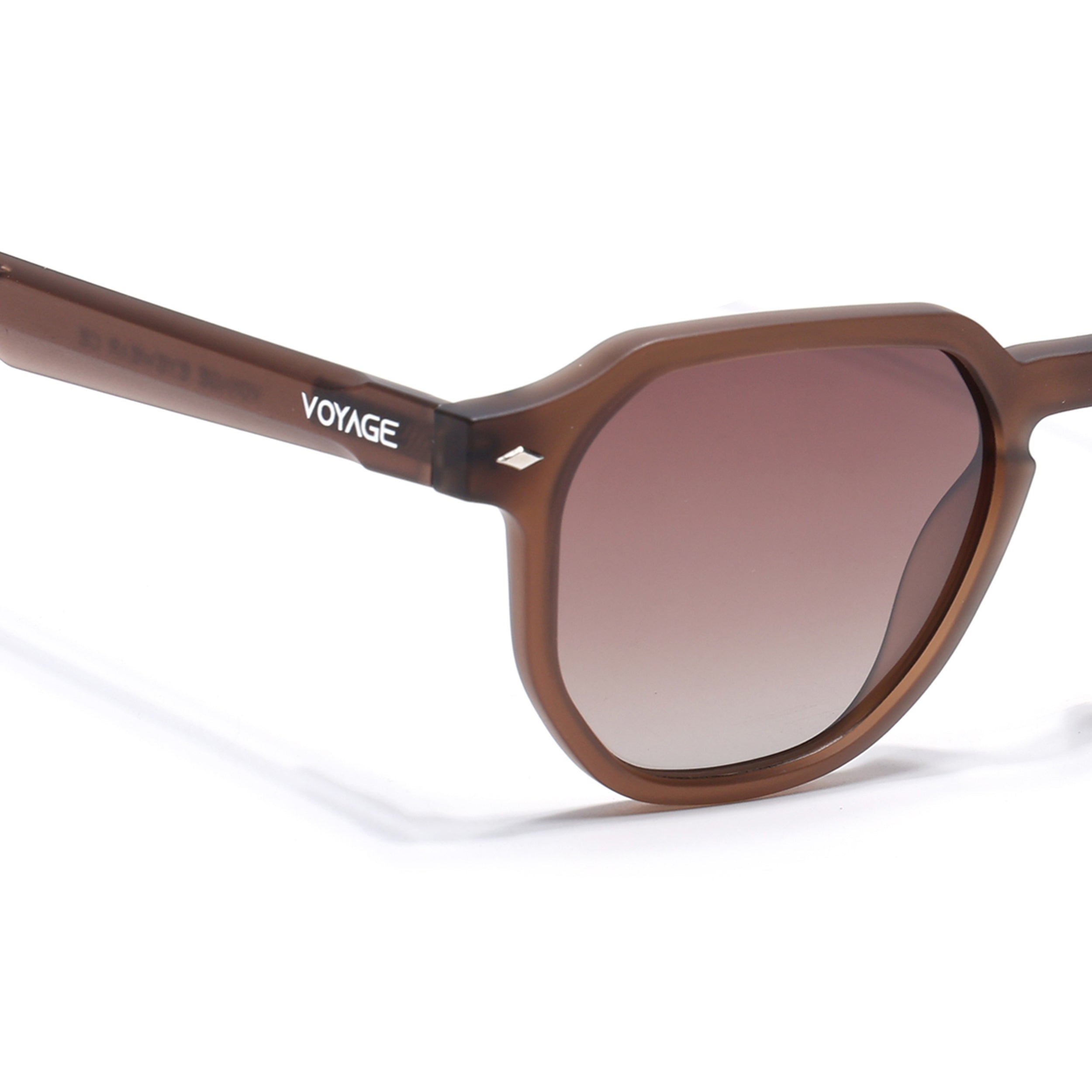 Prizm | Brown Hexagonal Polarized Sunglasses | Brown & Clear Lens - PMG7271