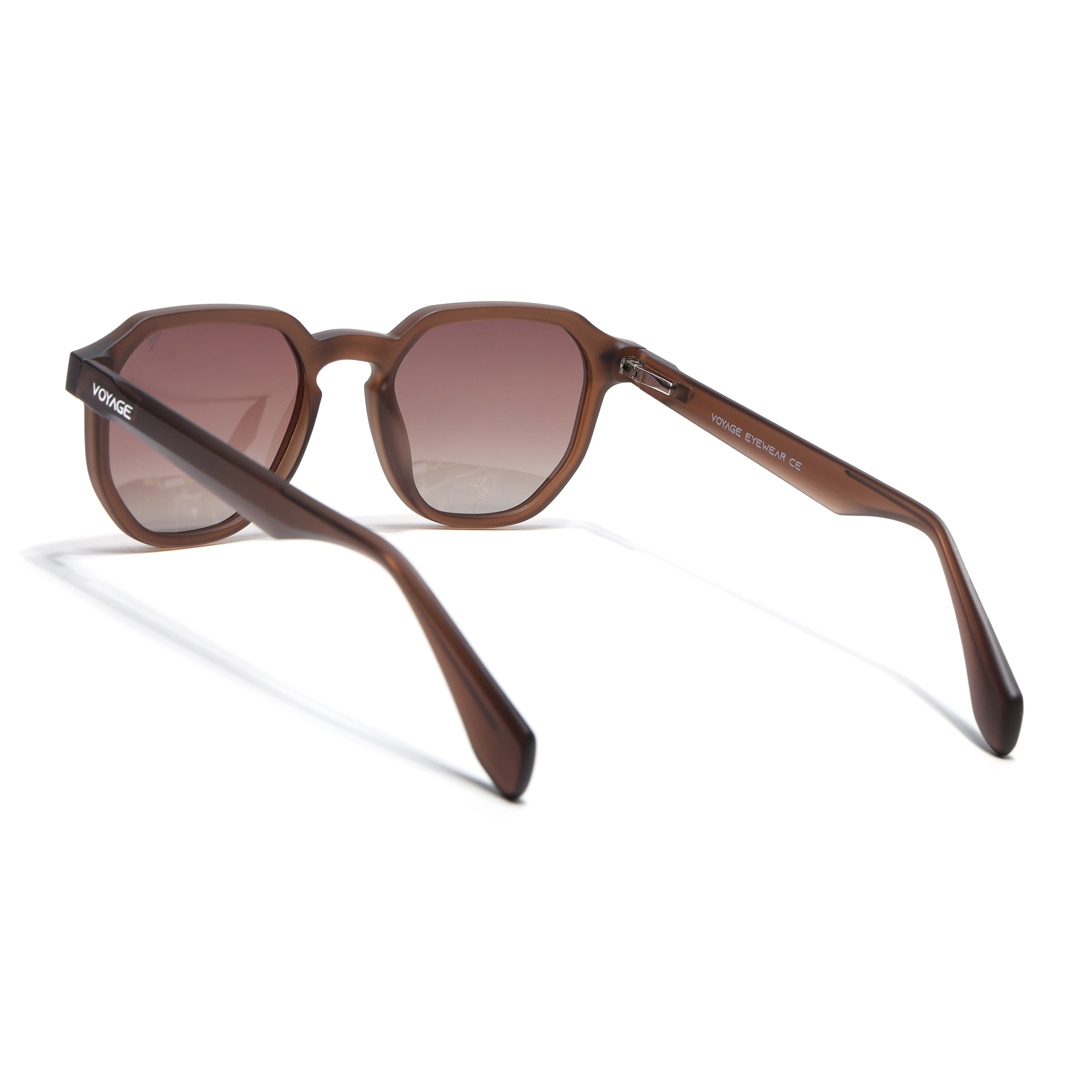 Prizm | Brown Hexagonal Polarized Sunglasses | Brown & Clear Lens - PMG7271