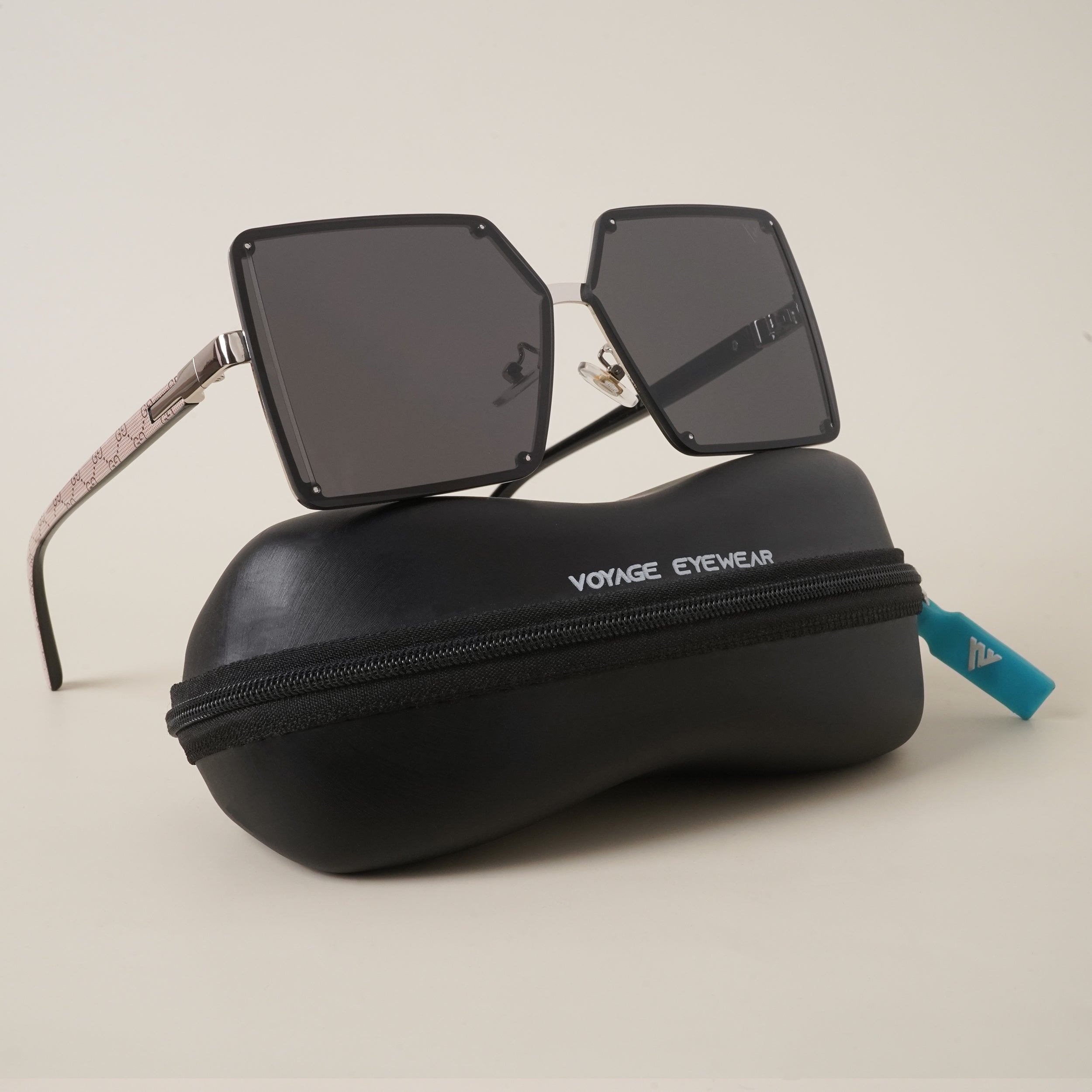 Voyage Black Over Size Sunglasses for Women (72211MG3956)