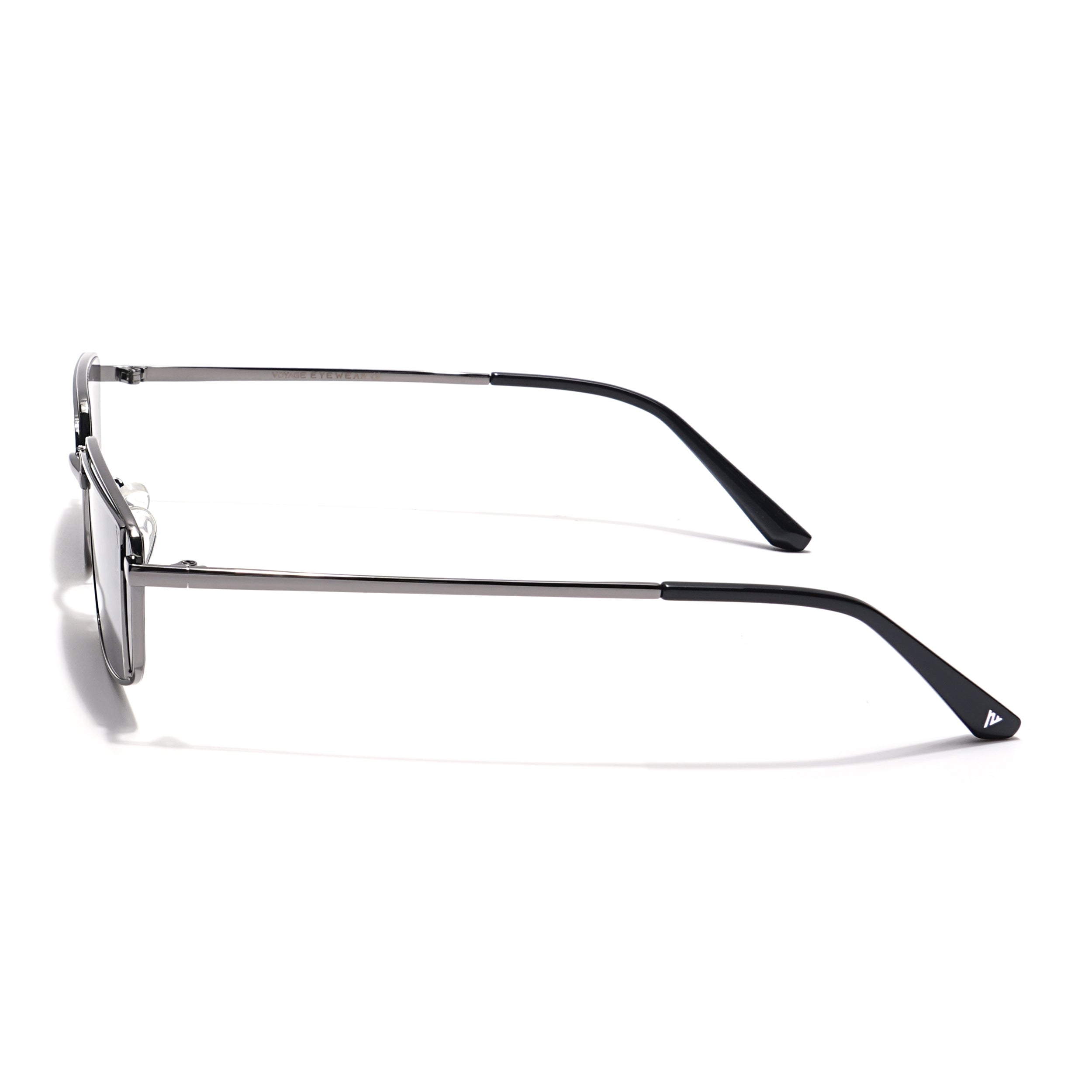 Voyage Select Rectangle Sunglasses (Black Lens | Grey Frame - SLMG6287)