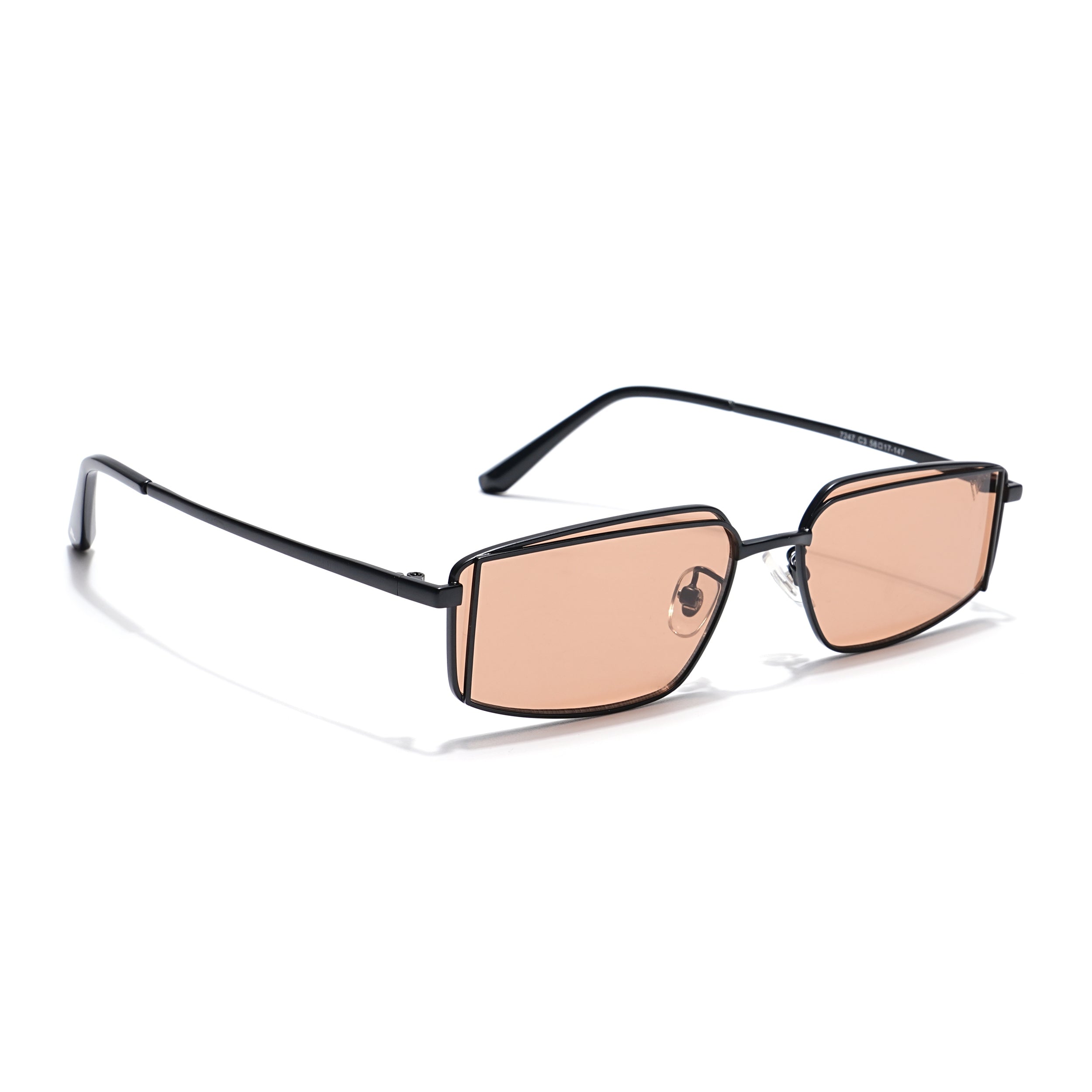 Voyage Select Rectangle Sunglasses (Brown Lens | Black Frame - SLMG6288)