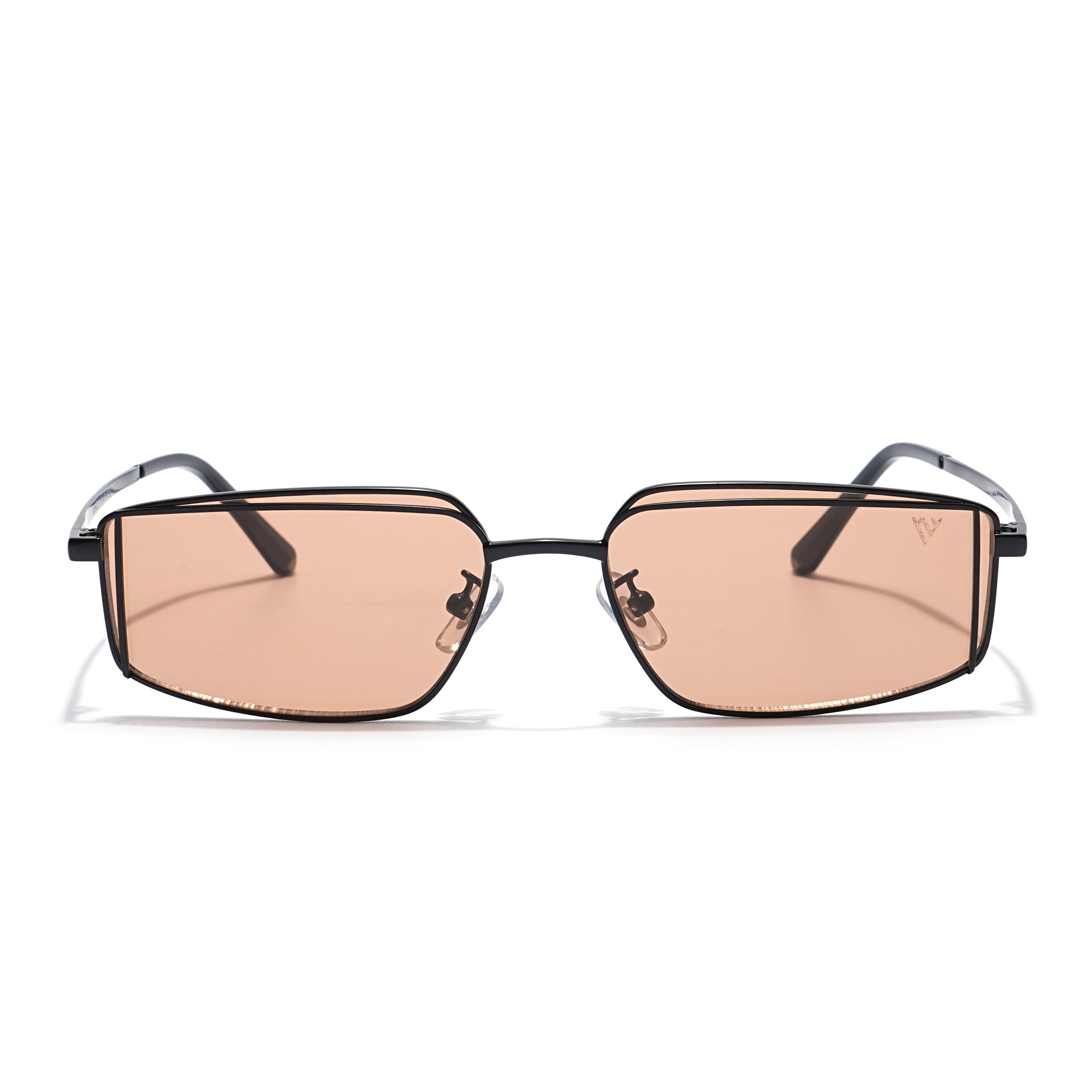 Voyage Select Rectangle Sunglasses (Brown Lens | Black Frame - SLMG6288)