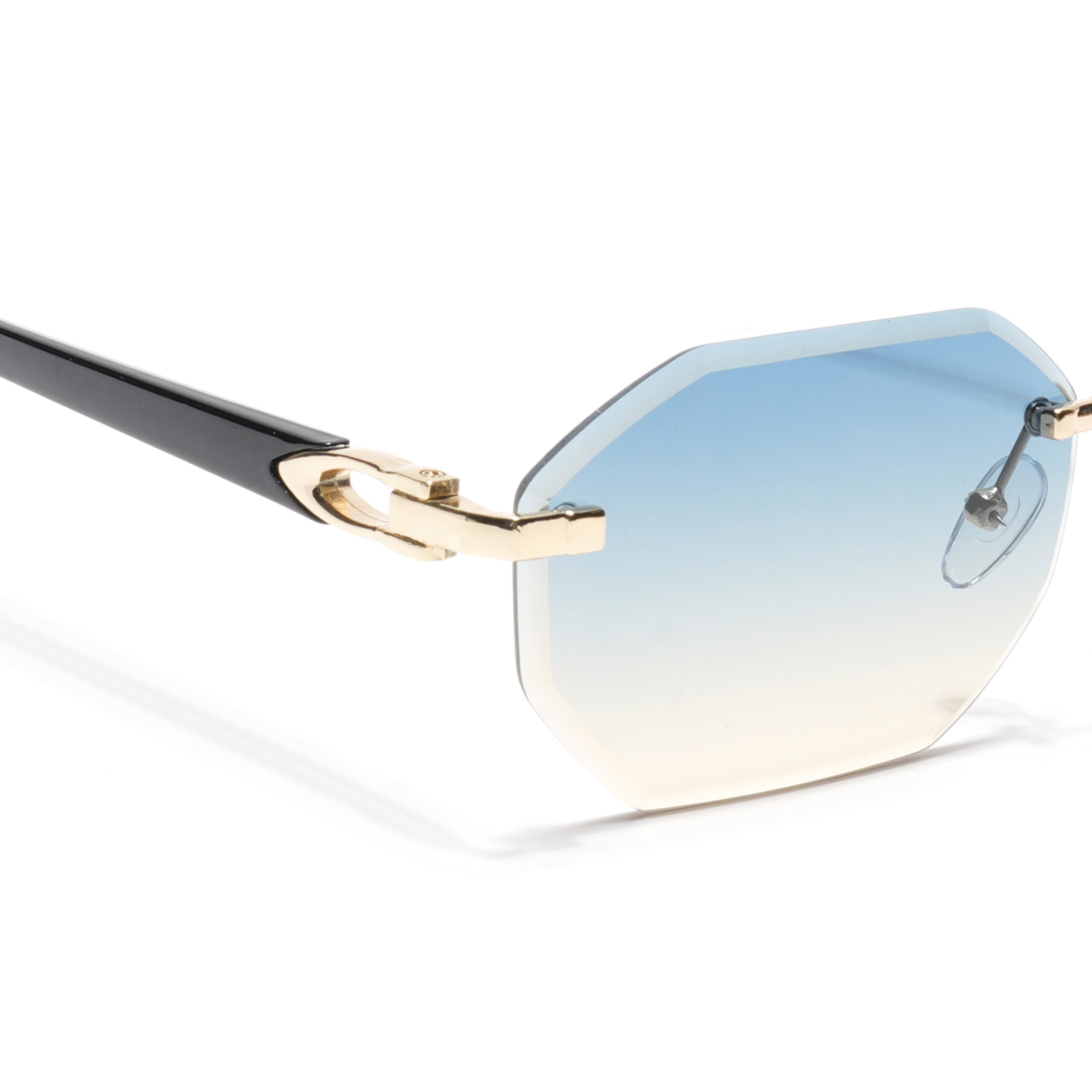 Slayr | Blue & Brown Rimless Sunglasses | MG7044
