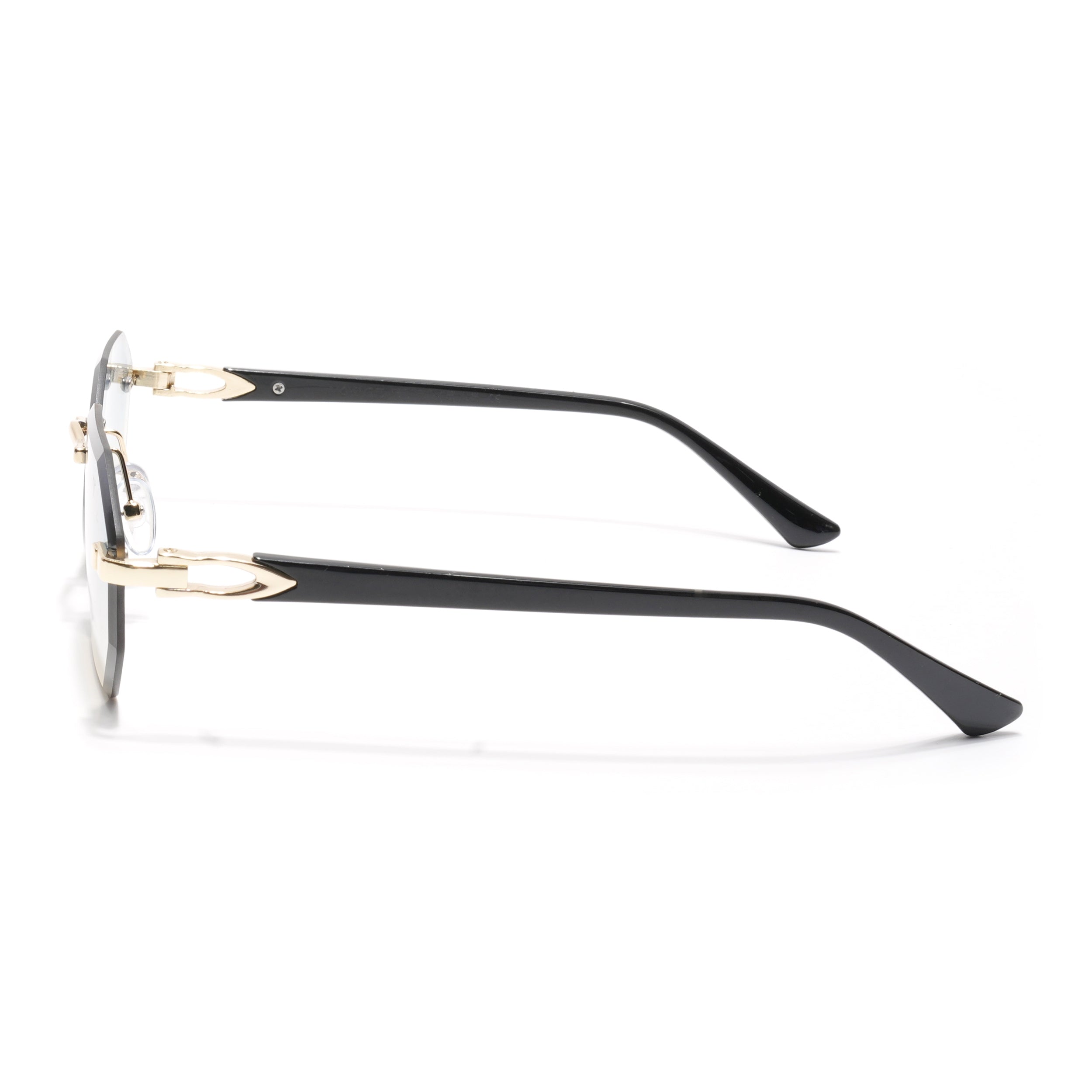 Slayr | Blue & Brown Rimless Sunglasses | MG7044