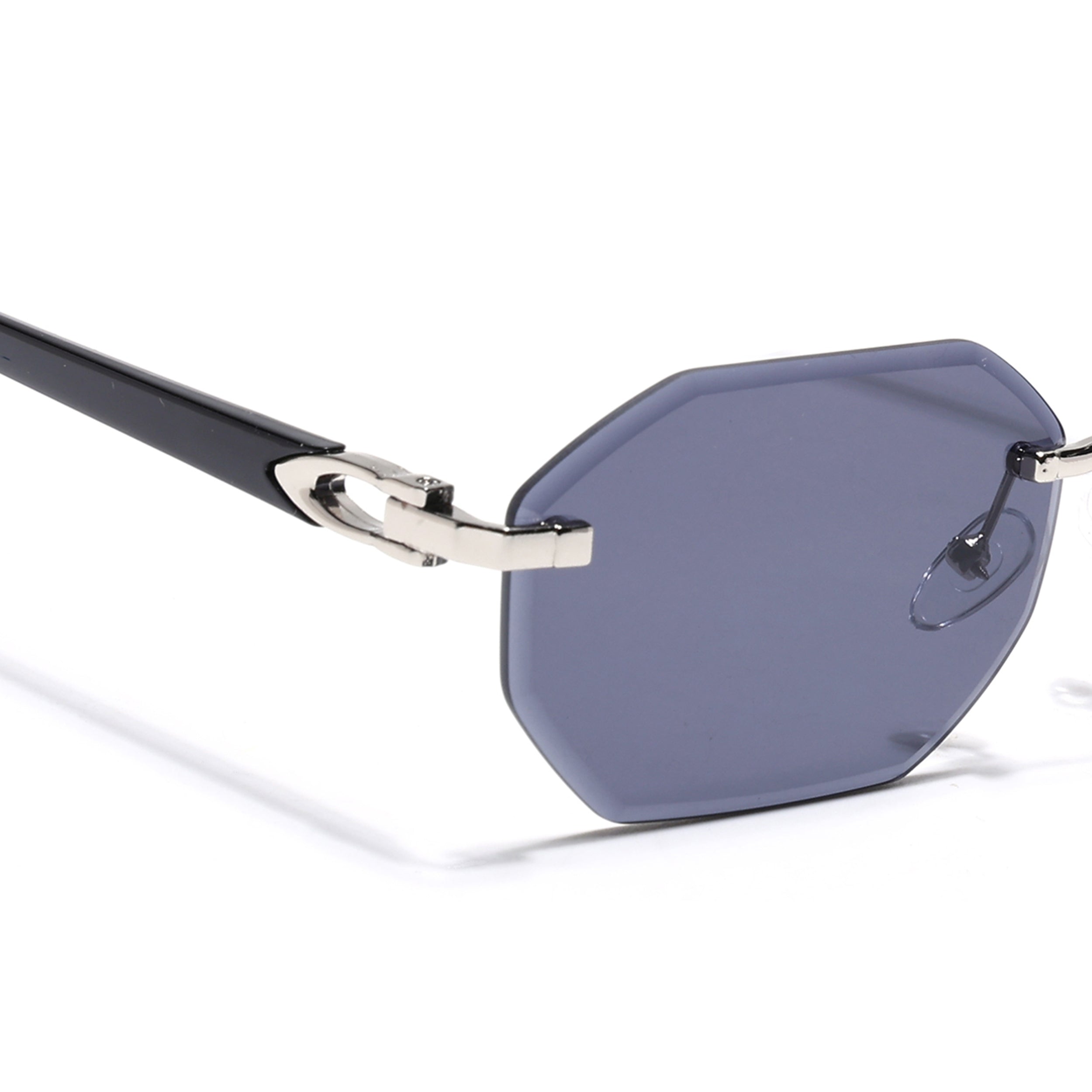 Slayr | Black Rimless Sunglasses | Silver Frame - MG7676