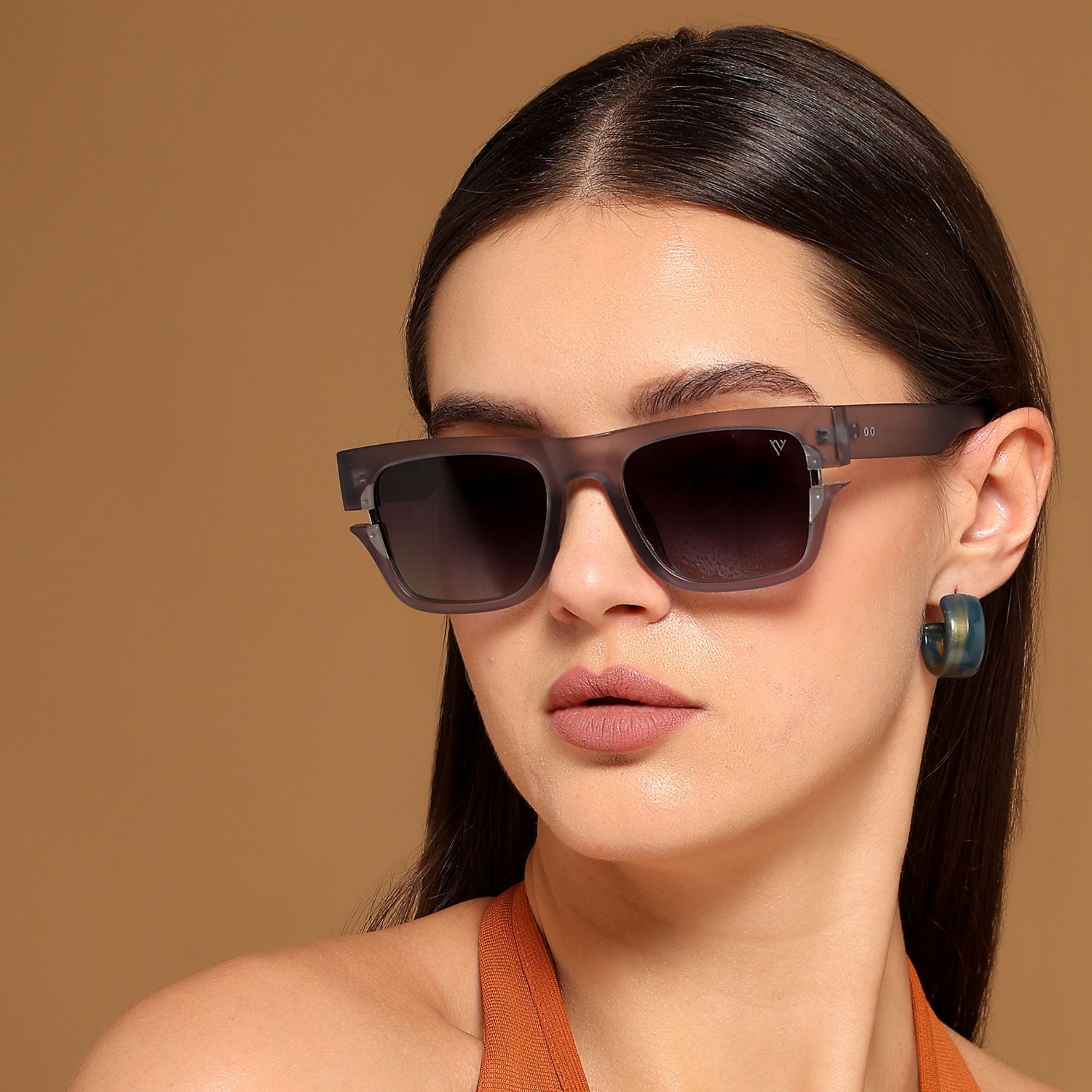 Wayfarer Sunglasses (Grey & Clear Lens | Grey Frame - PMG6046)