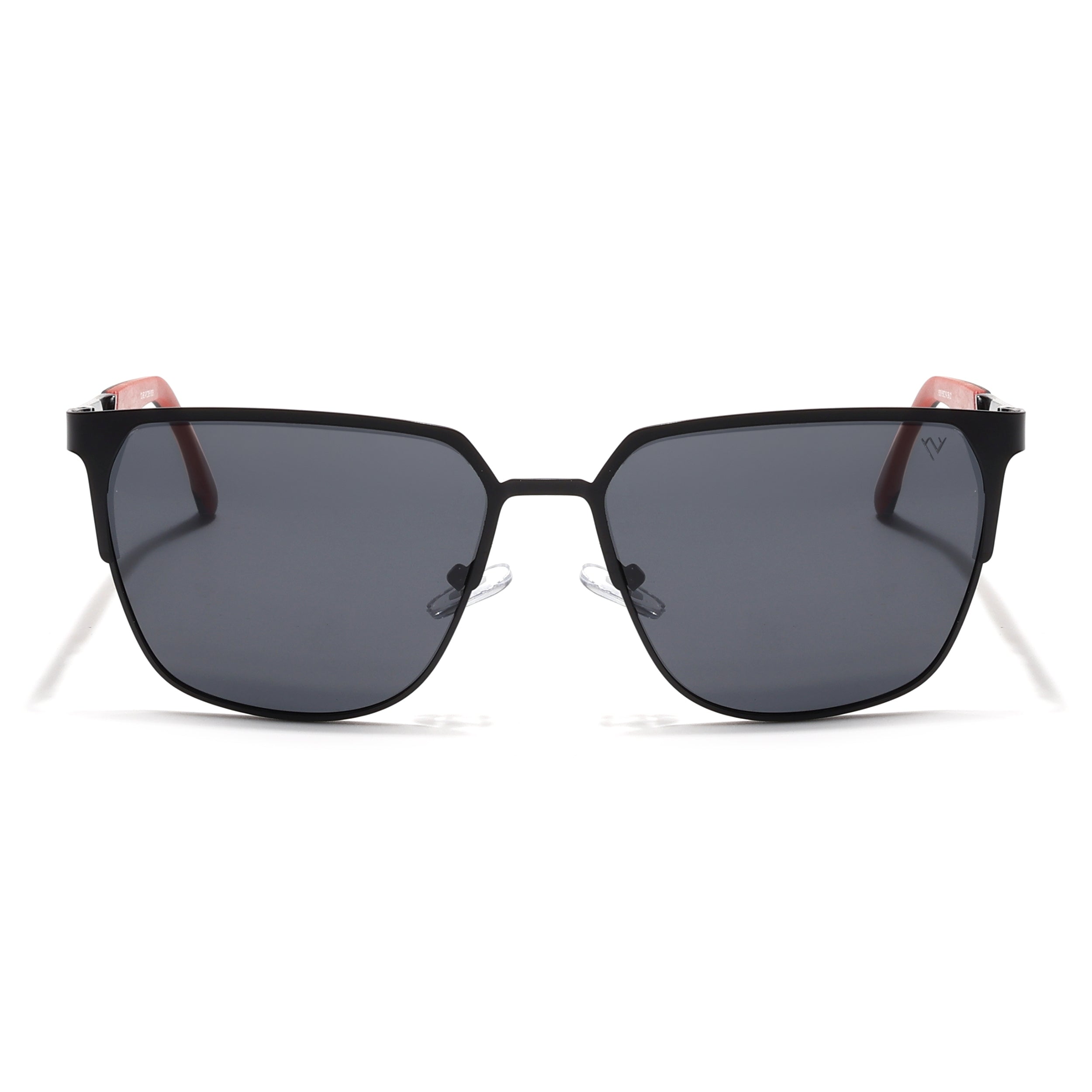 Black Polarized Square Sunglasses - PMG4282