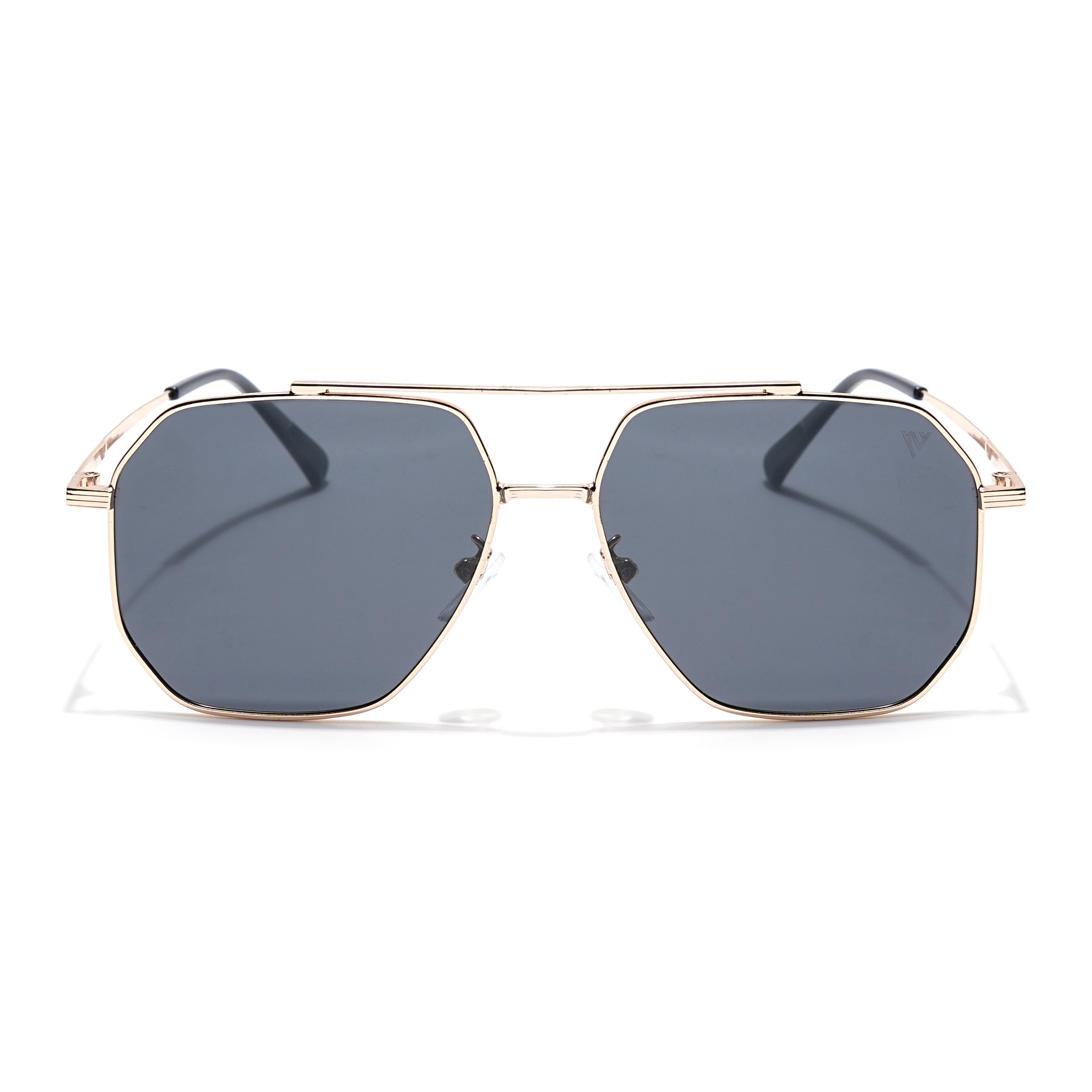 Wayfarer Sunglasses (Black Lens | Golden Frame - PMG6098)