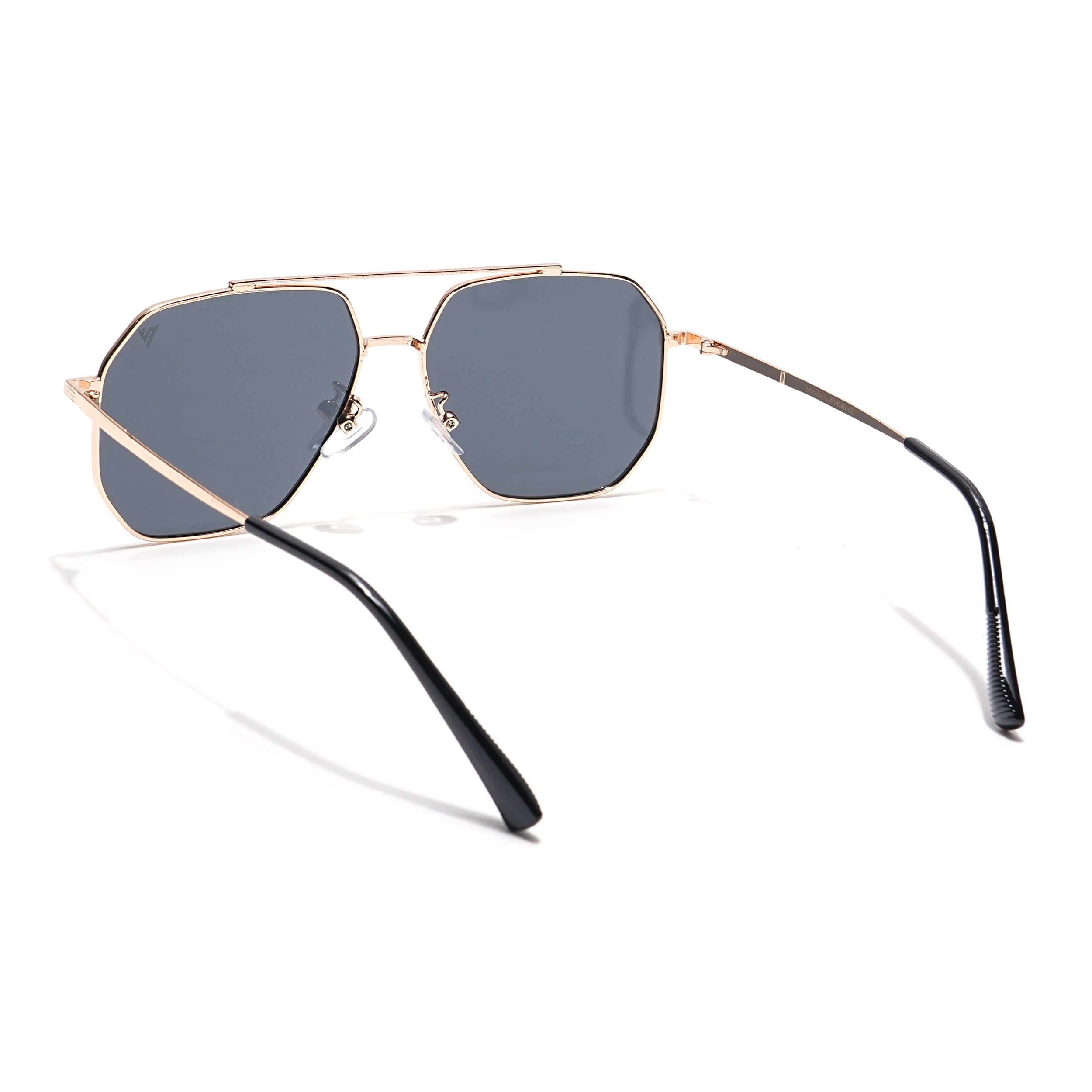 Wayfarer Sunglasses (Black Lens | Golden Frame - PMG6098)