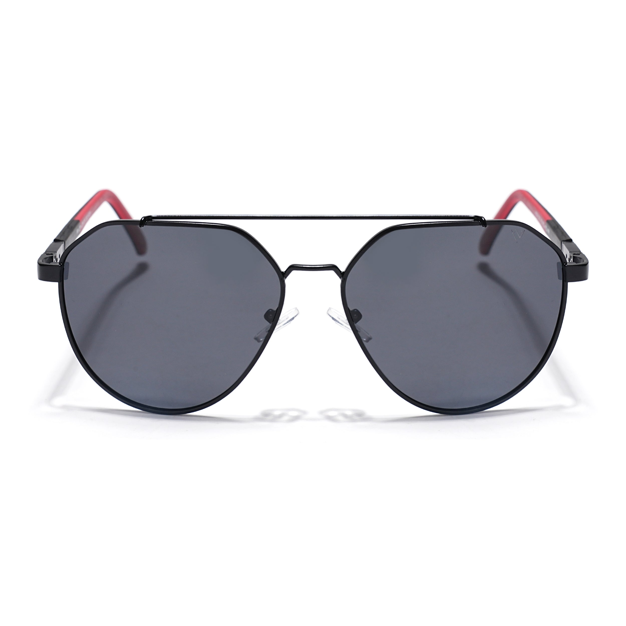 Black Polarized Aviator Sunglasses - PMG4286